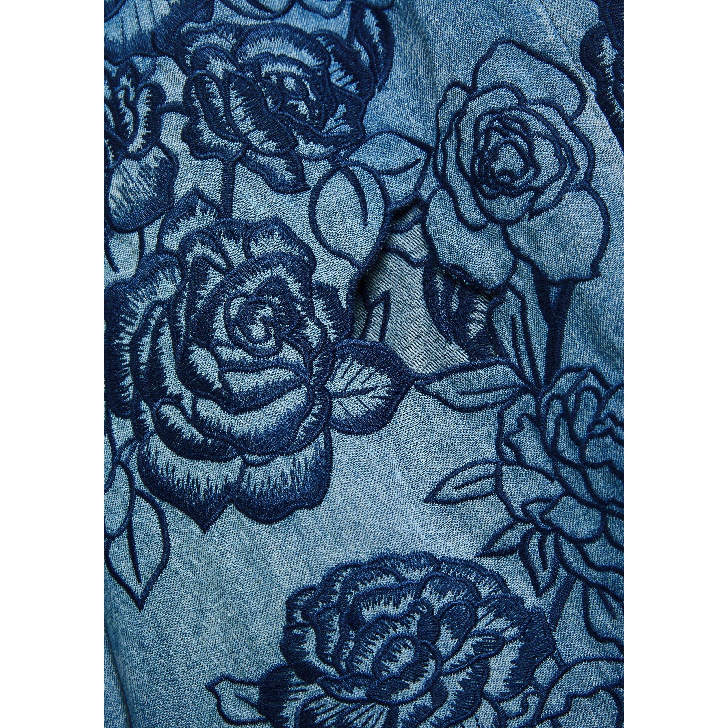 BLUE - Alice And Olivia - J Sidney Lr Ultra Baggy Jean - 4