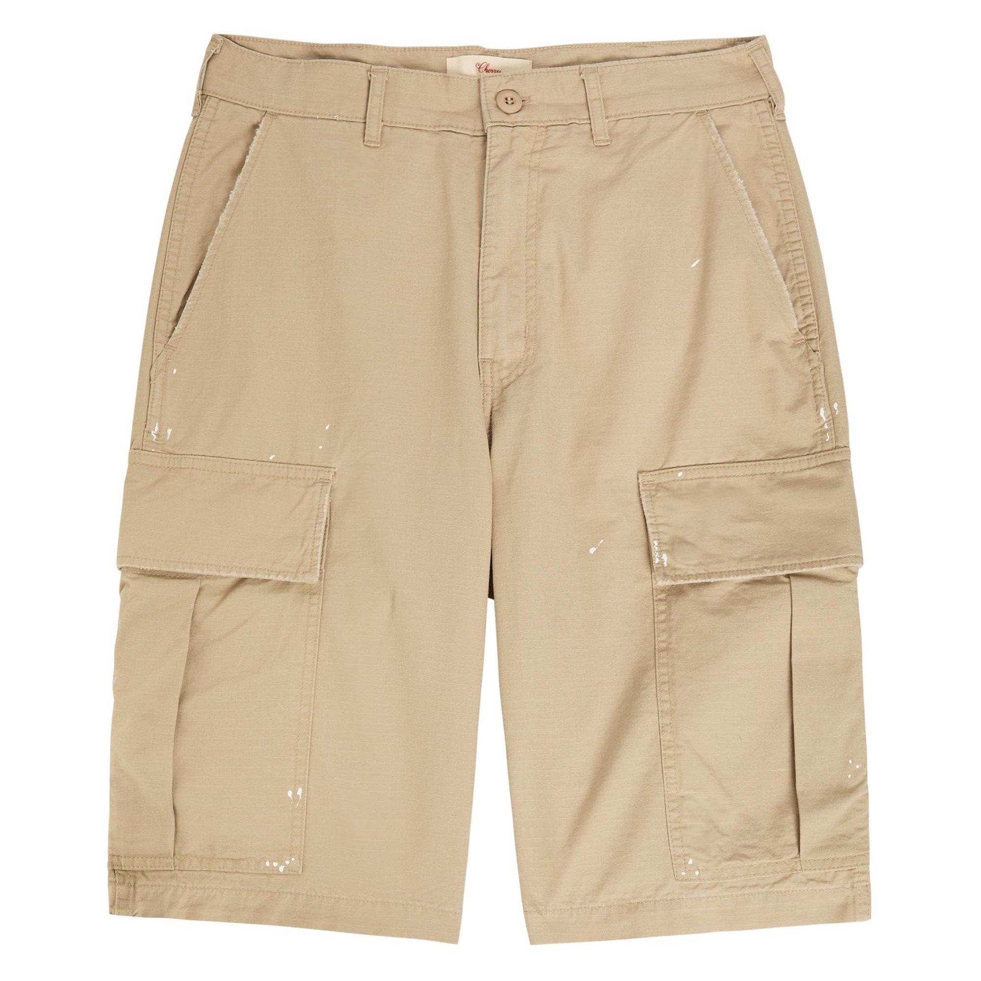 Cherry LA Men's Wide-Leg Cotton Cargo Shorts