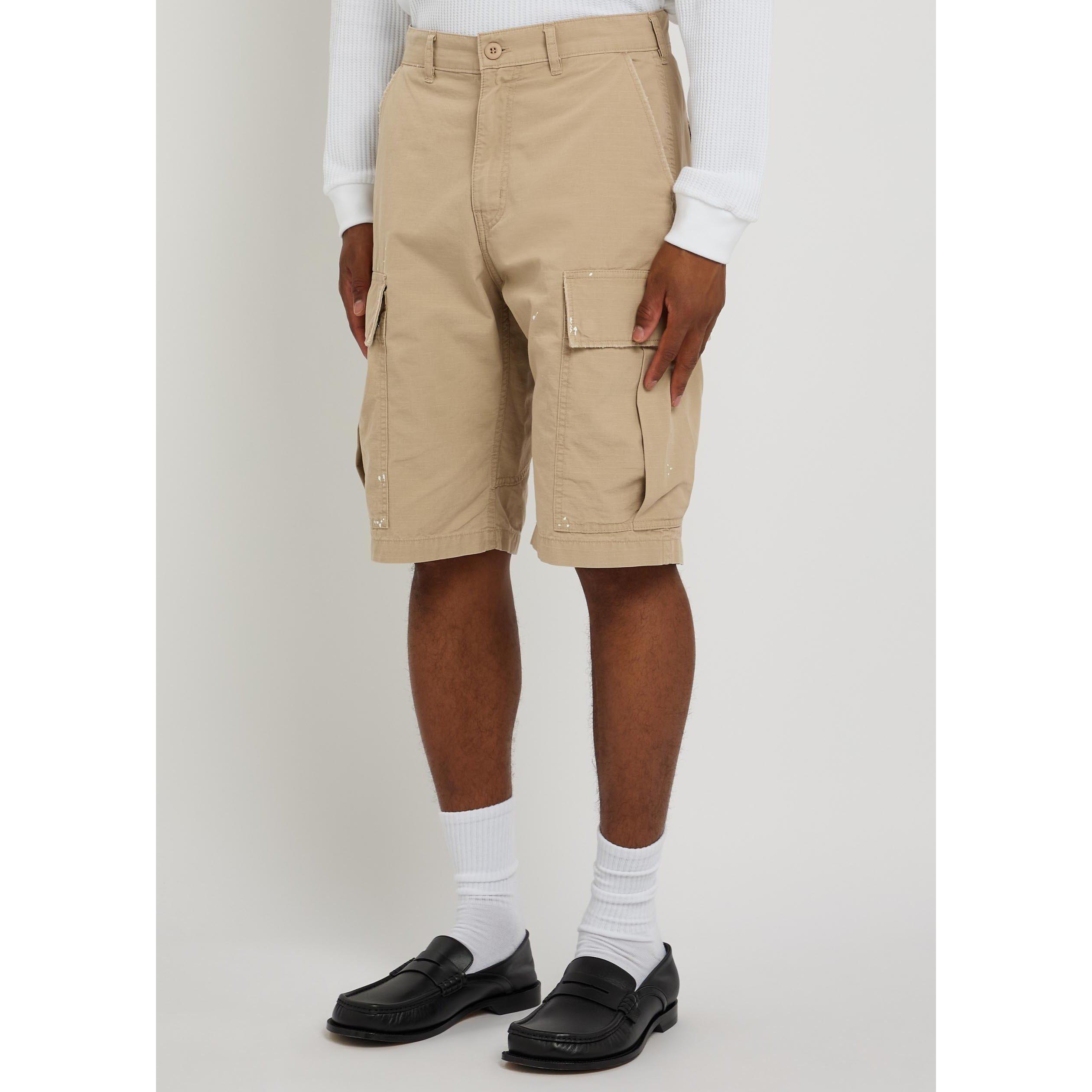STONE - Cherry LA - Men's Wide-Leg Cotton Cargo Shorts - 2