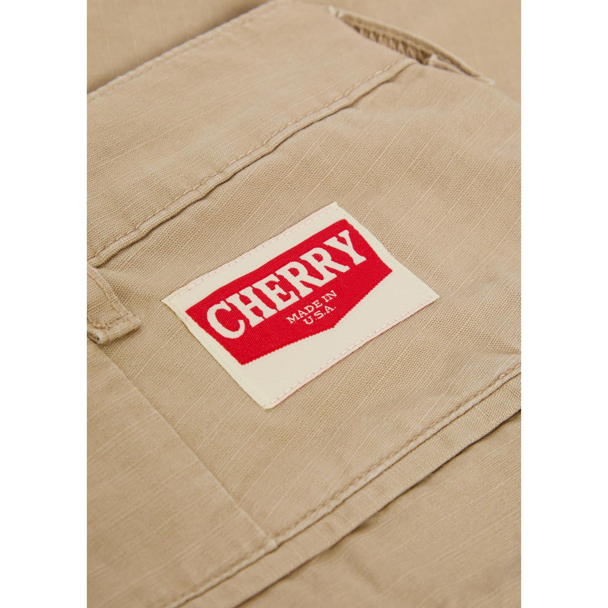 STONE - Cherry LA - Men's Wide-Leg Cotton Cargo Shorts - 4