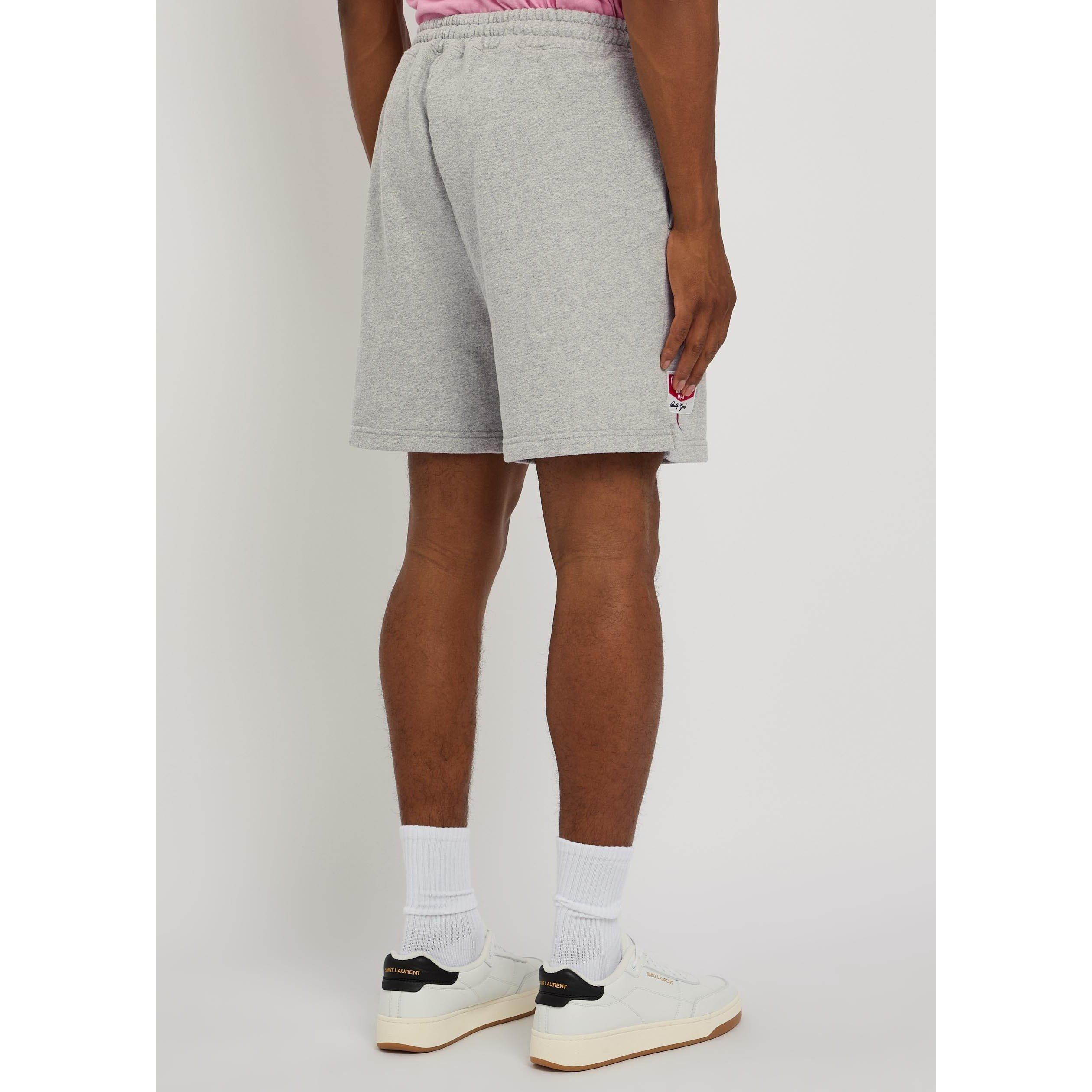 GREY - Cherry LA - Men's Gecko Cotton Relaxed-Fit Jogger Shorts - 3