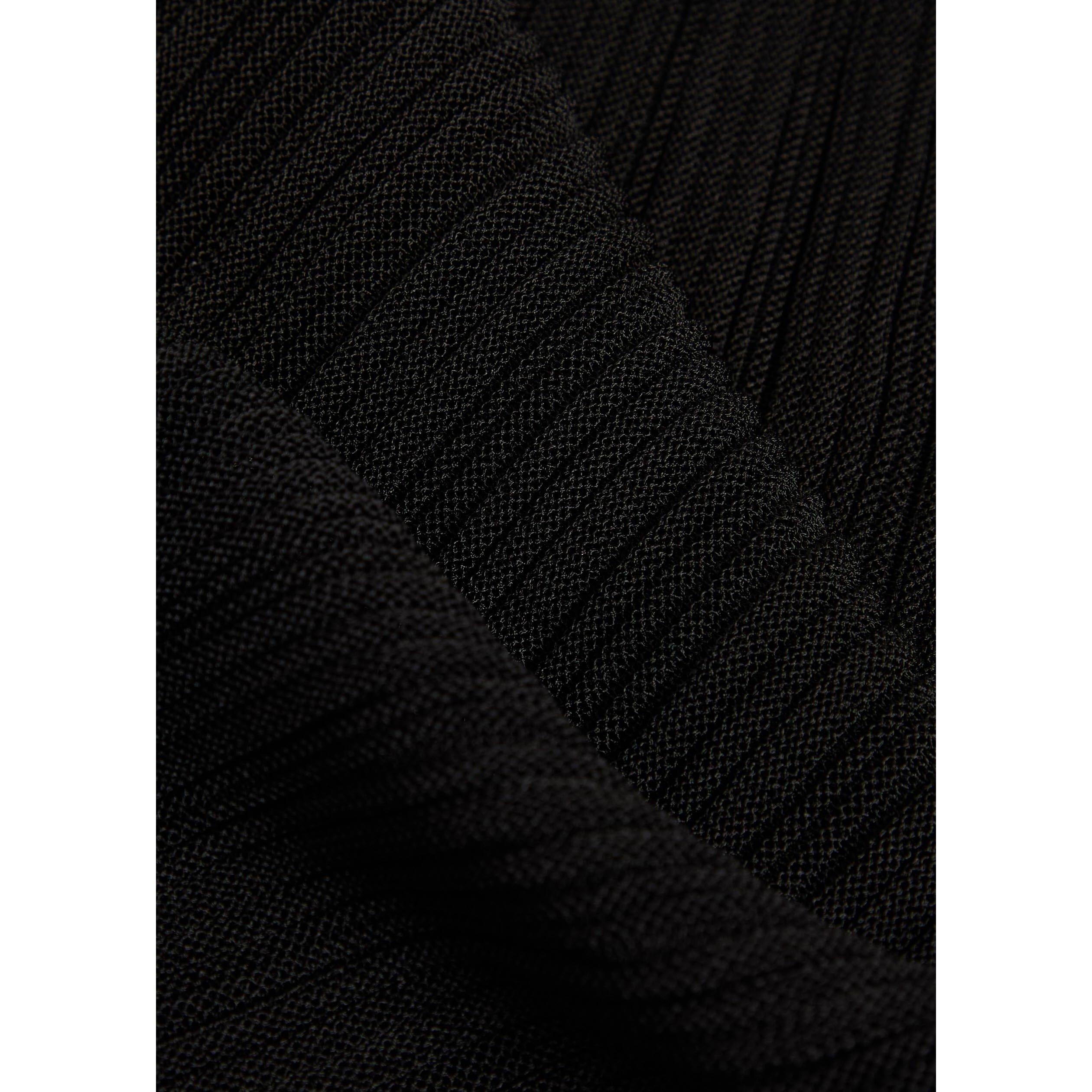 BLACK - Balmain - ONE SHOULDER FLECHAGE VISCOSE - 4