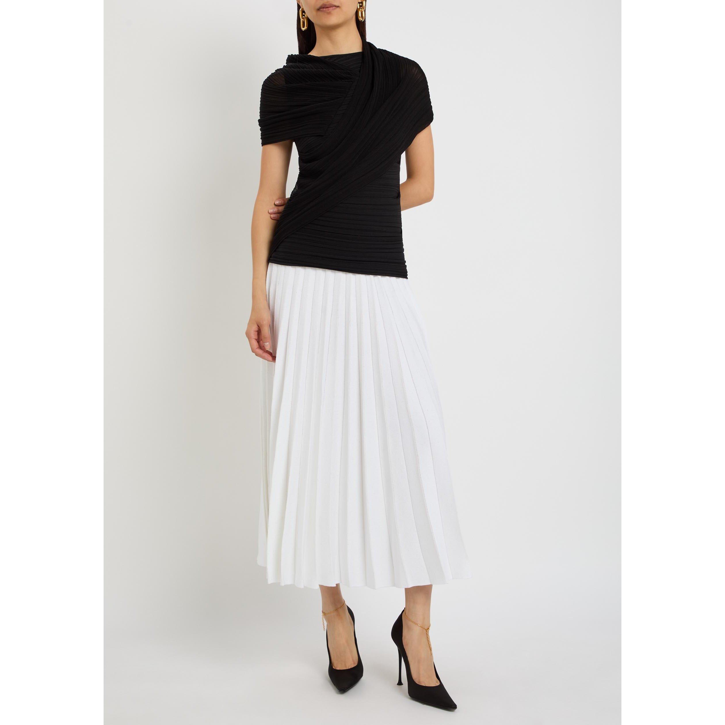 WHITE AND OTHER - Balmain - HW GLITTERED COMPACT VISCOSE K - 5