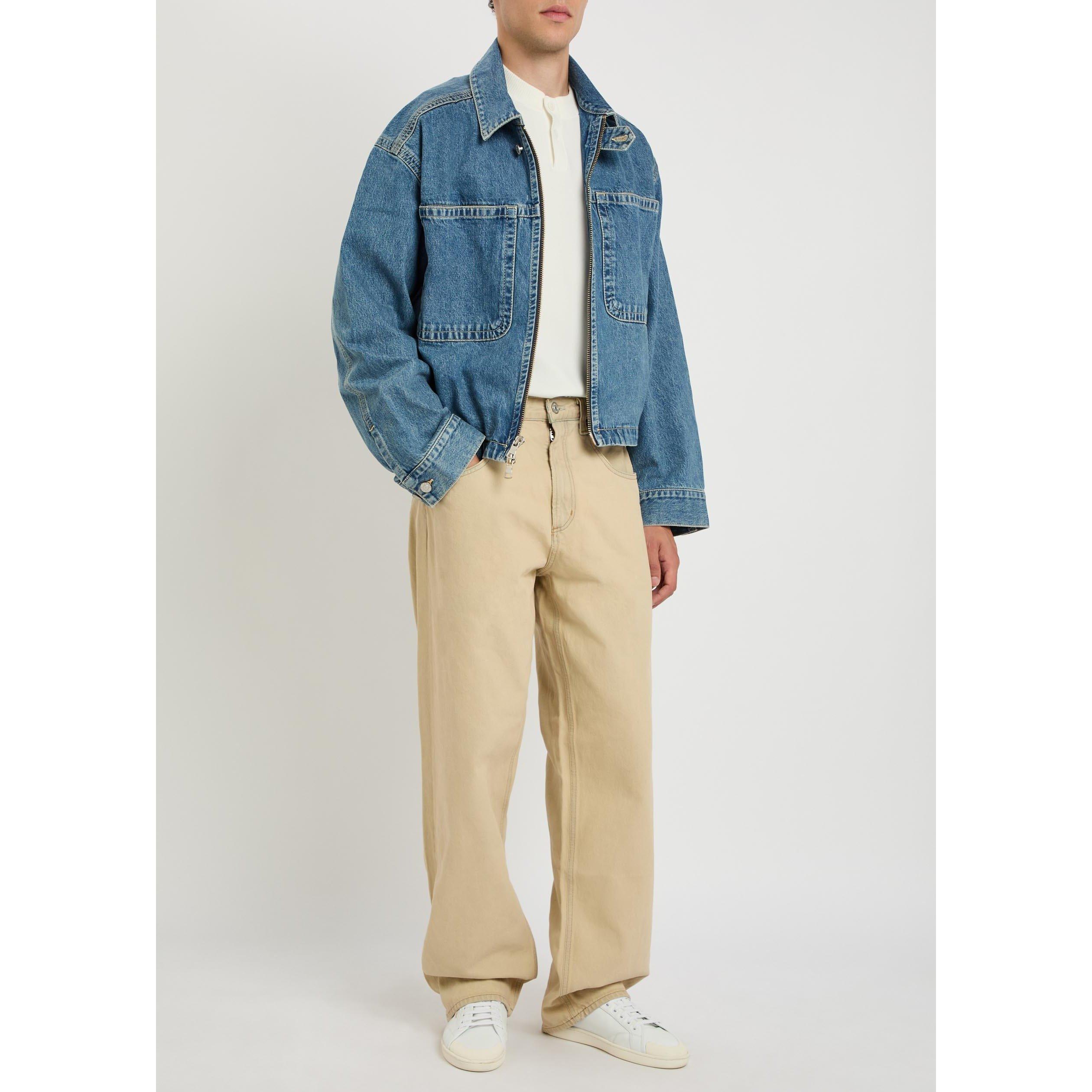 KHAKI - Agolde - Men's Barrel Cotton Mid-Rise Jeans - 5