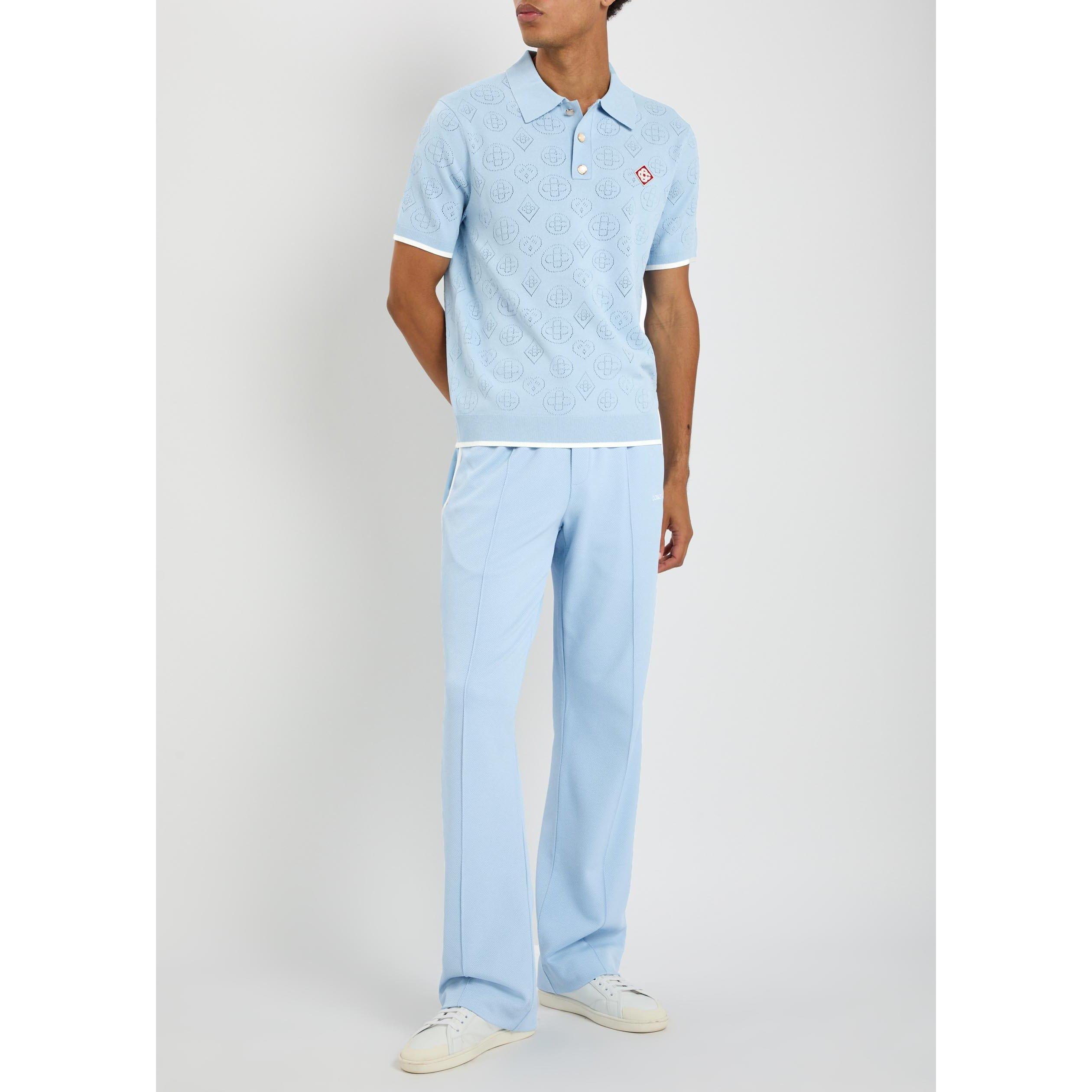 BLUE - Casablanca - CAS POINTELLE POLO SHIRT - 5