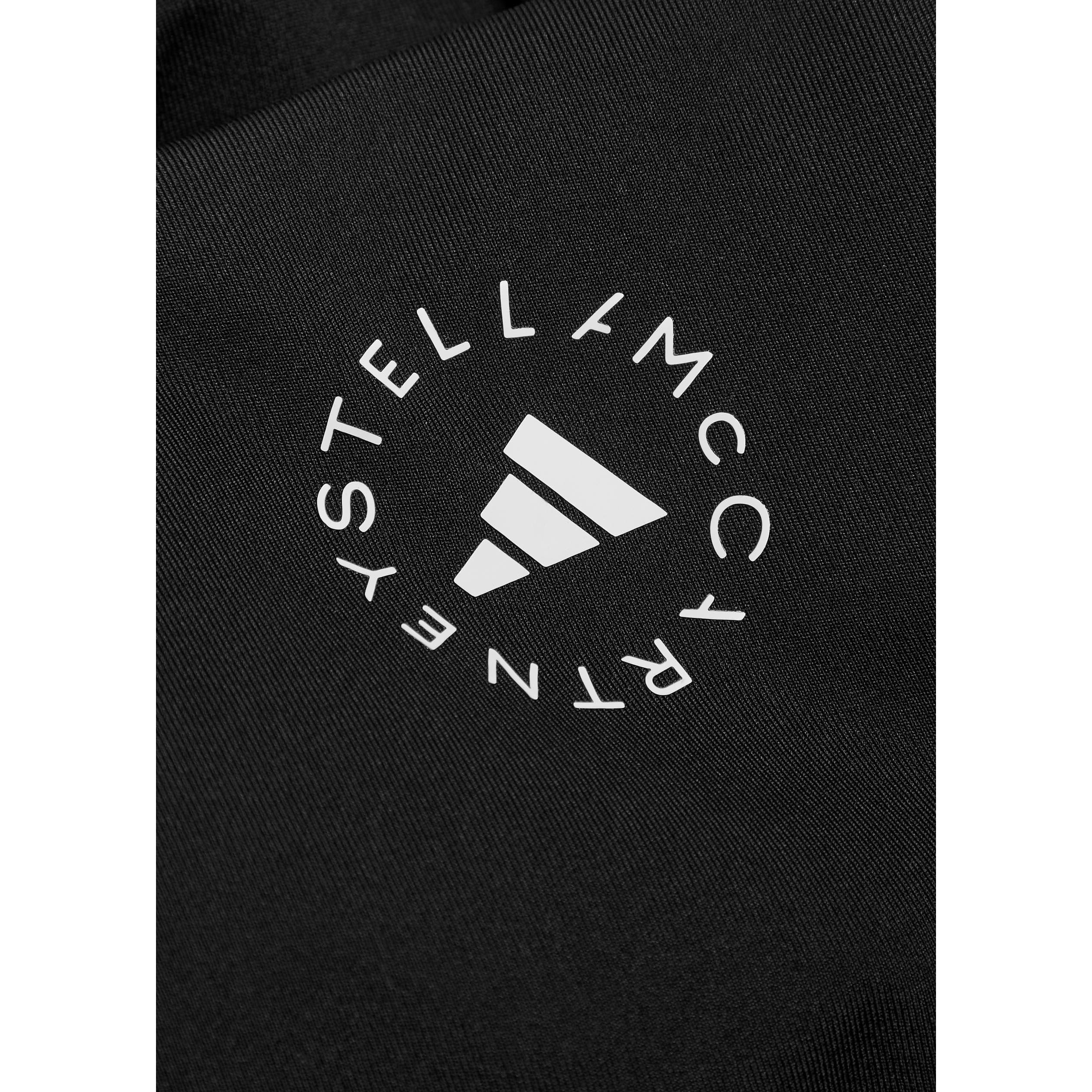 BLACK - adidas by Stella McCartney - Women's Padded Racerback Low-Impact Sports Bra - 4