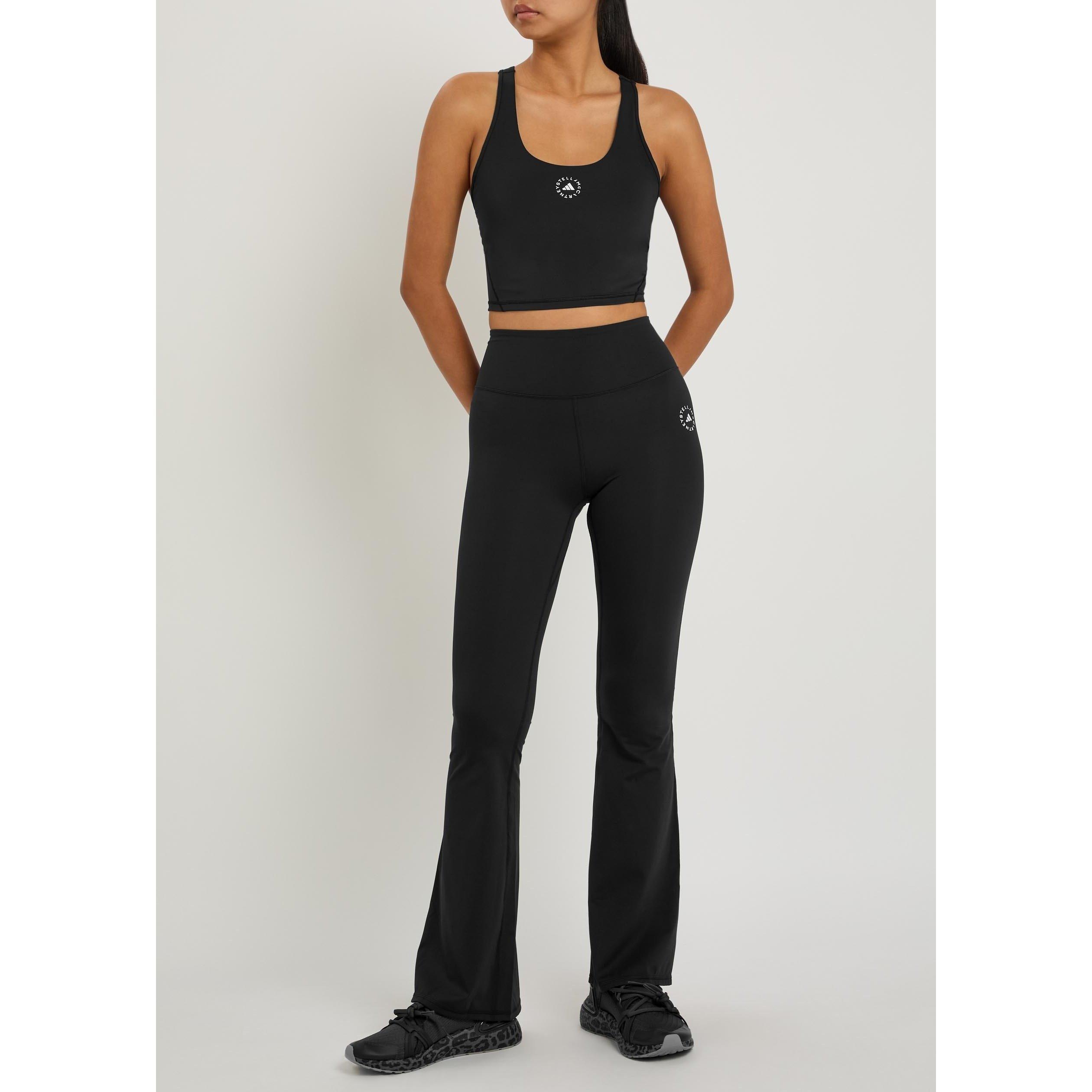 BLACK - adidas by Stella McCartney - Women's Padded Racerback Low-Impact Sports Bra - 5
