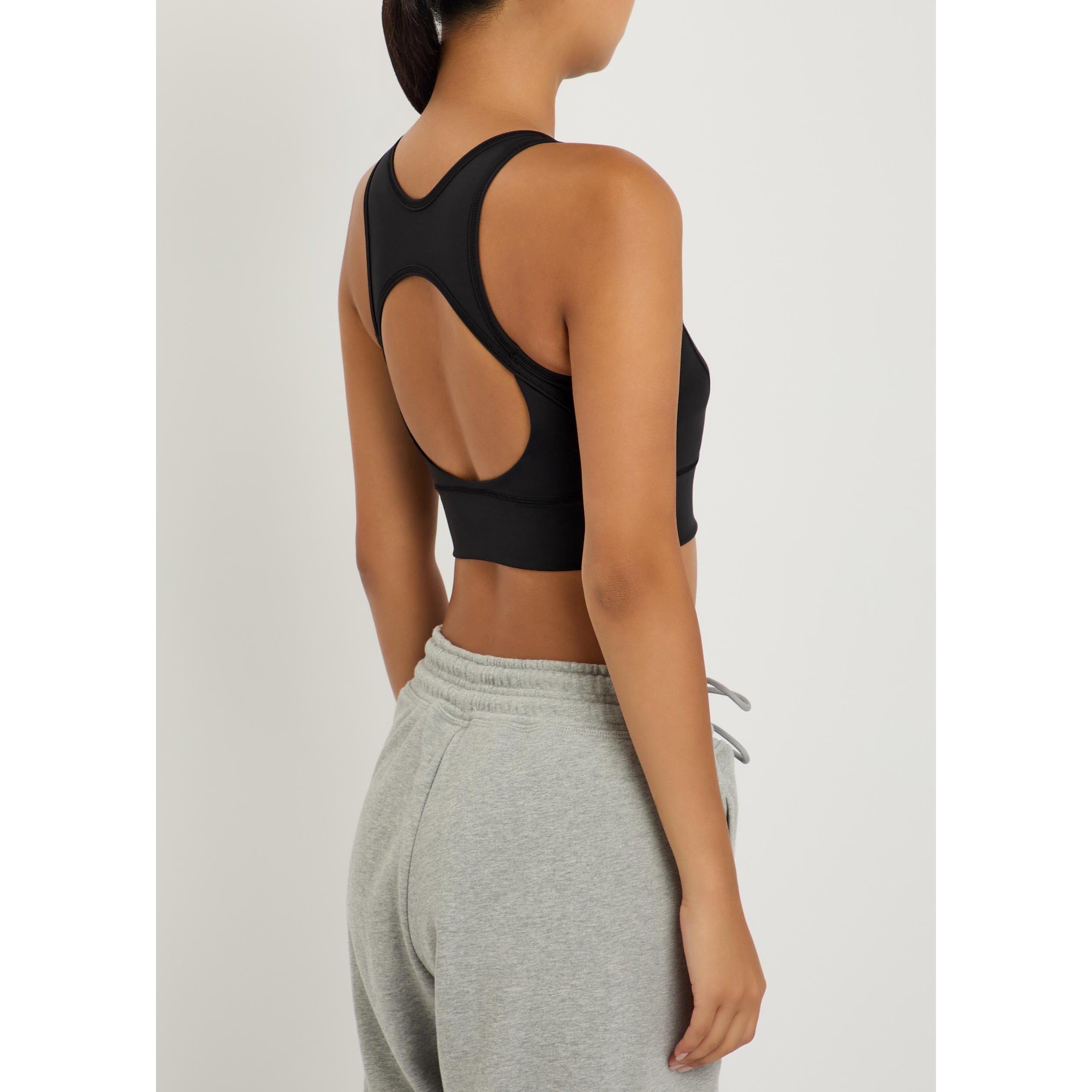 BLACK - adidas by Stella McCartney - Women's Medium Impact Sports Bra - 3