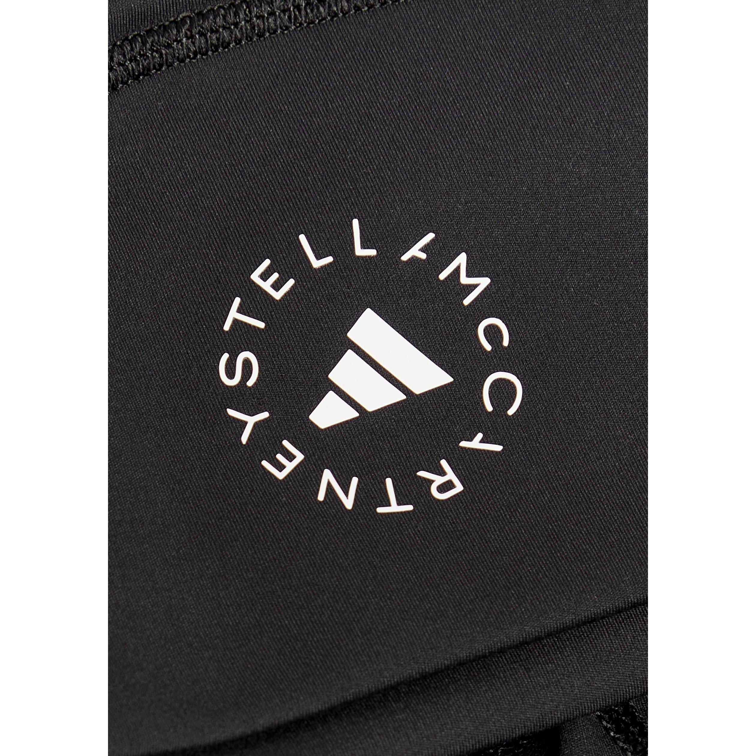BLACK - adidas by Stella McCartney - Women's Medium Impact Sports Bra - 4