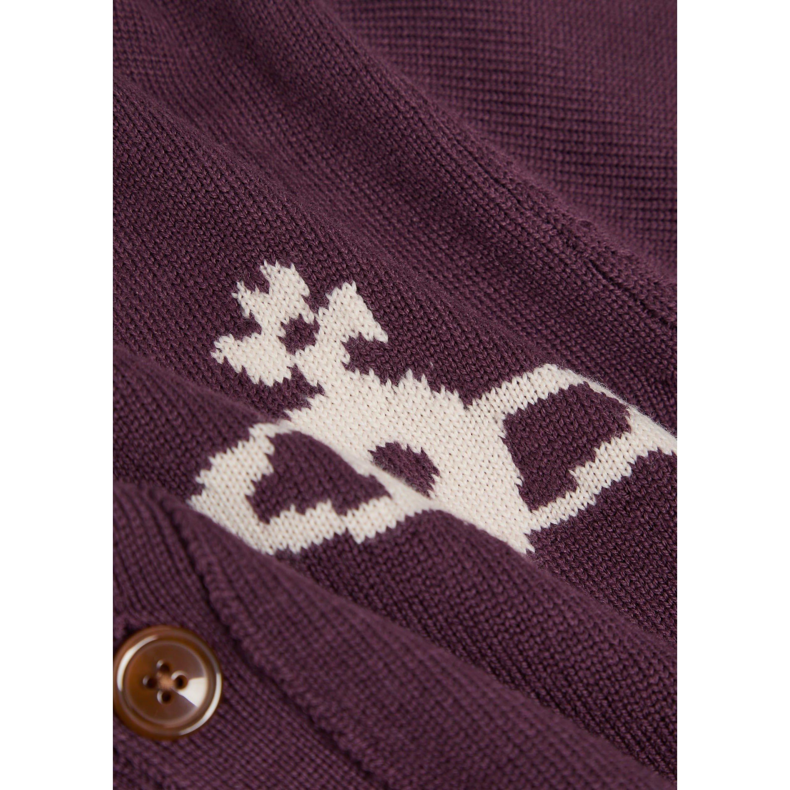 DARK RED - Vivienne Westwood - Men's Alex Wool Cardigan - 4