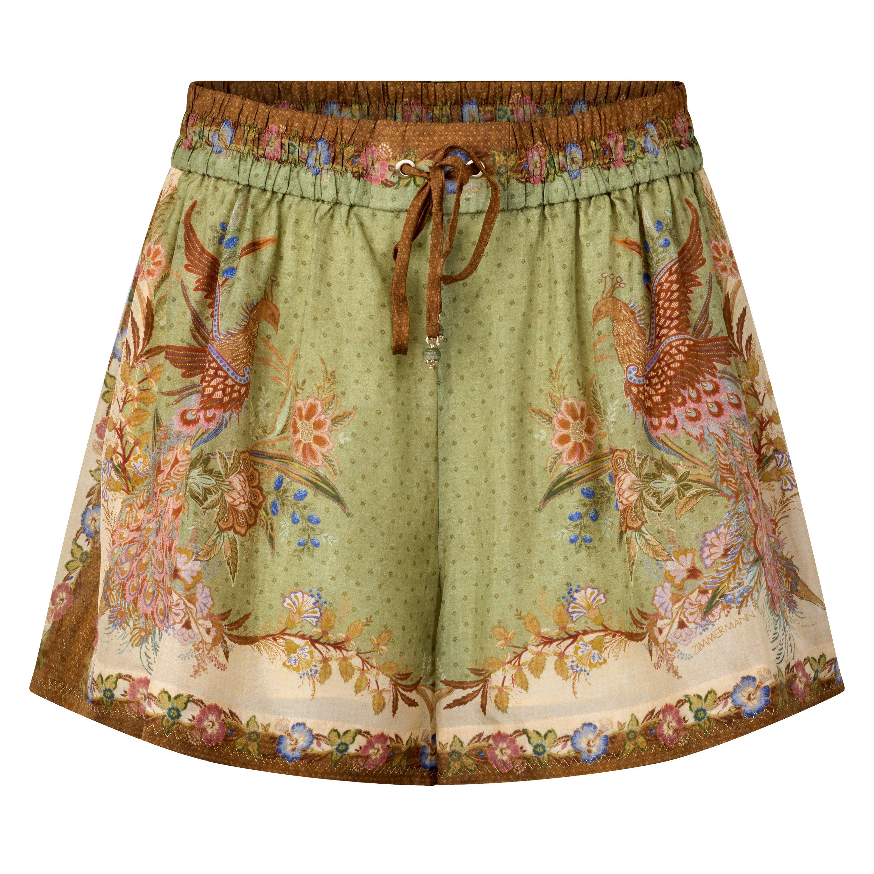 MULTICOLOURED - Zimmermann - Women's Indra Relaxed Silk Tracksuit Shorts - 1