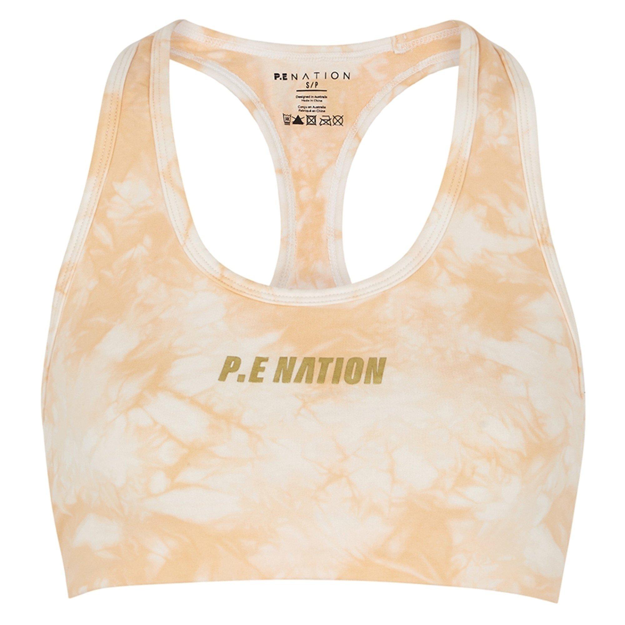 WHITE AND OTHER - PE Nation - Women's React Organic Cotton Racerback Low-Impact Sports Bra - 1