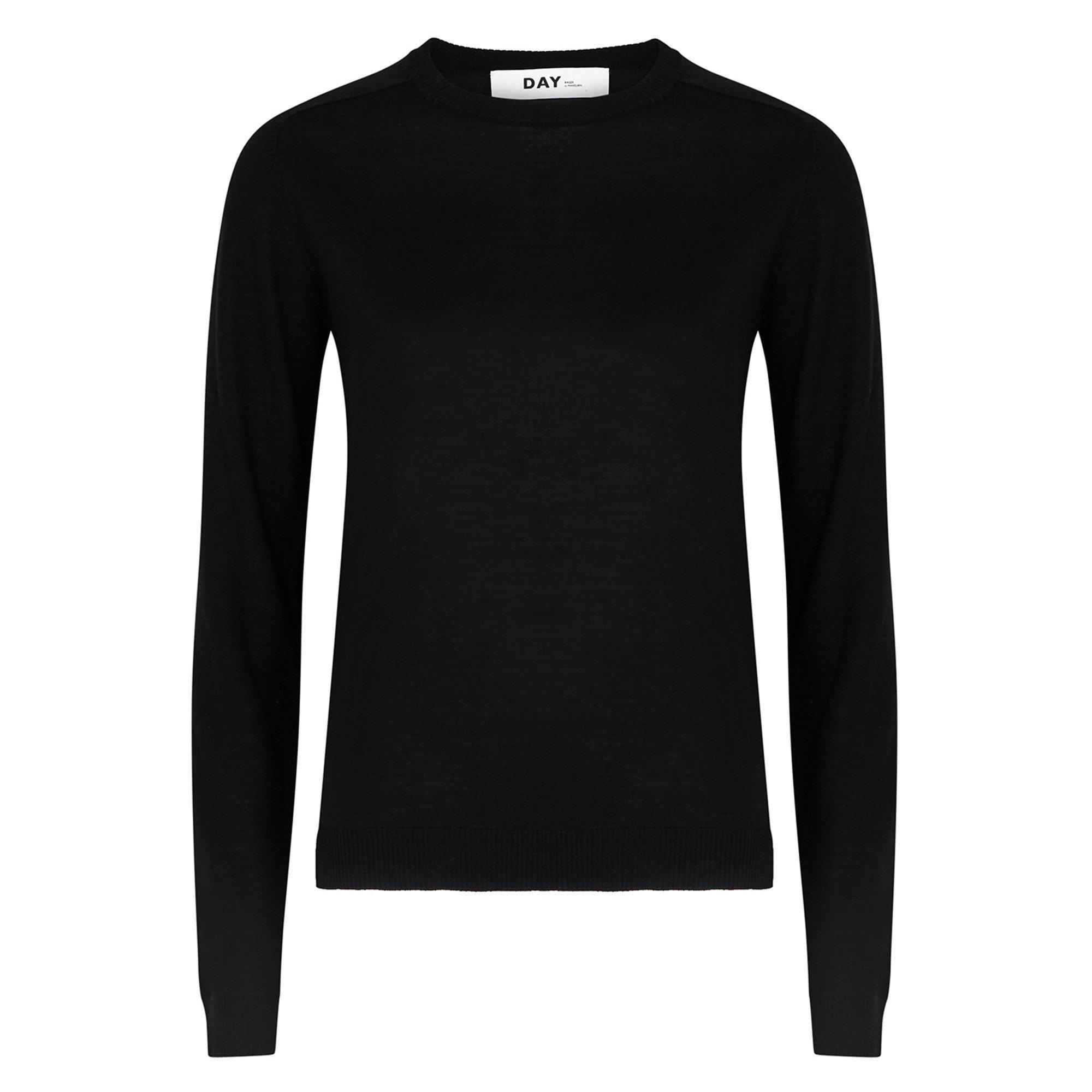 BLACK - Day Birger Et Mikkelson - K LS CREW NECK ANABELLE JUMPER - 1