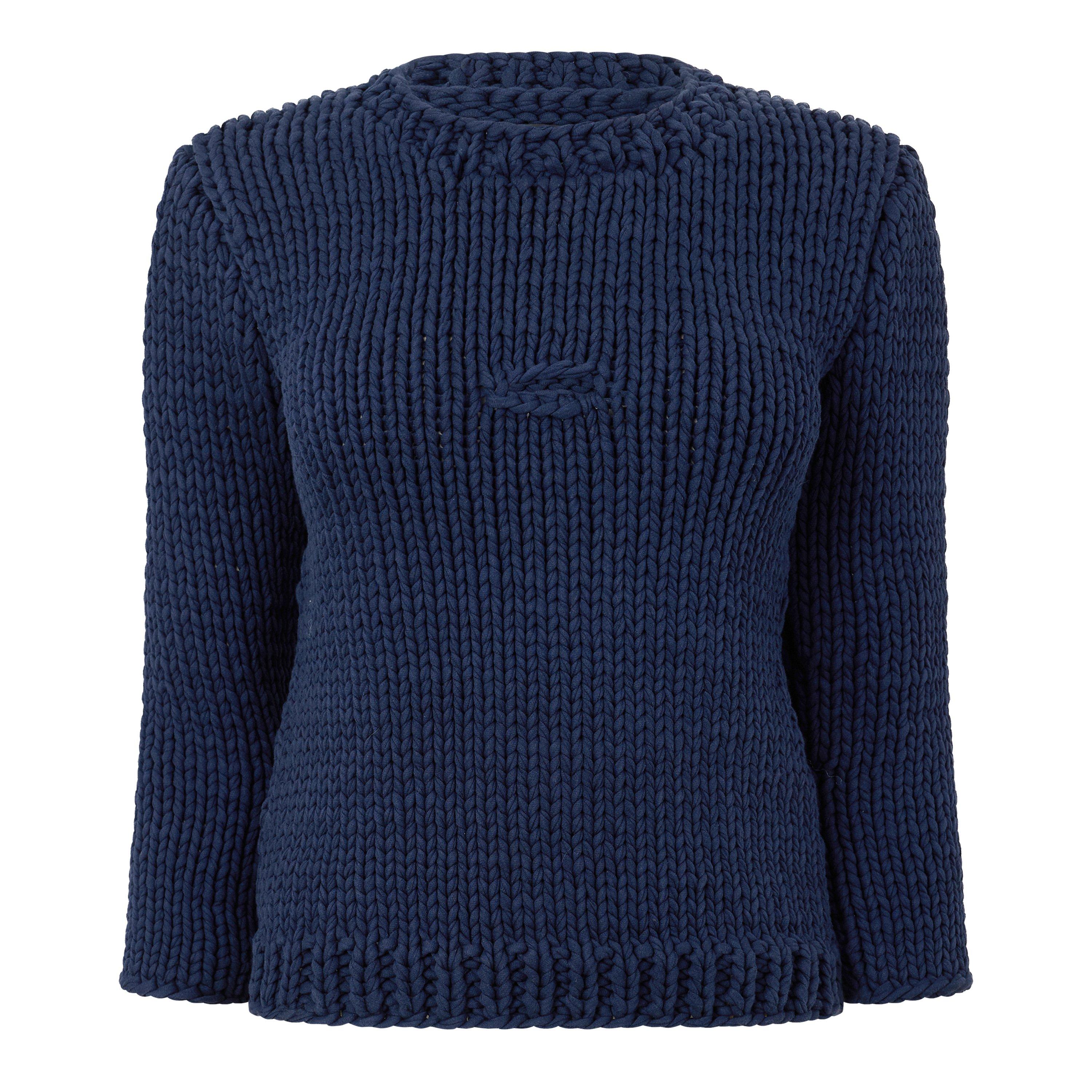 NAVY - BEVZA - KN KNITTED SWEATER09 - 1
