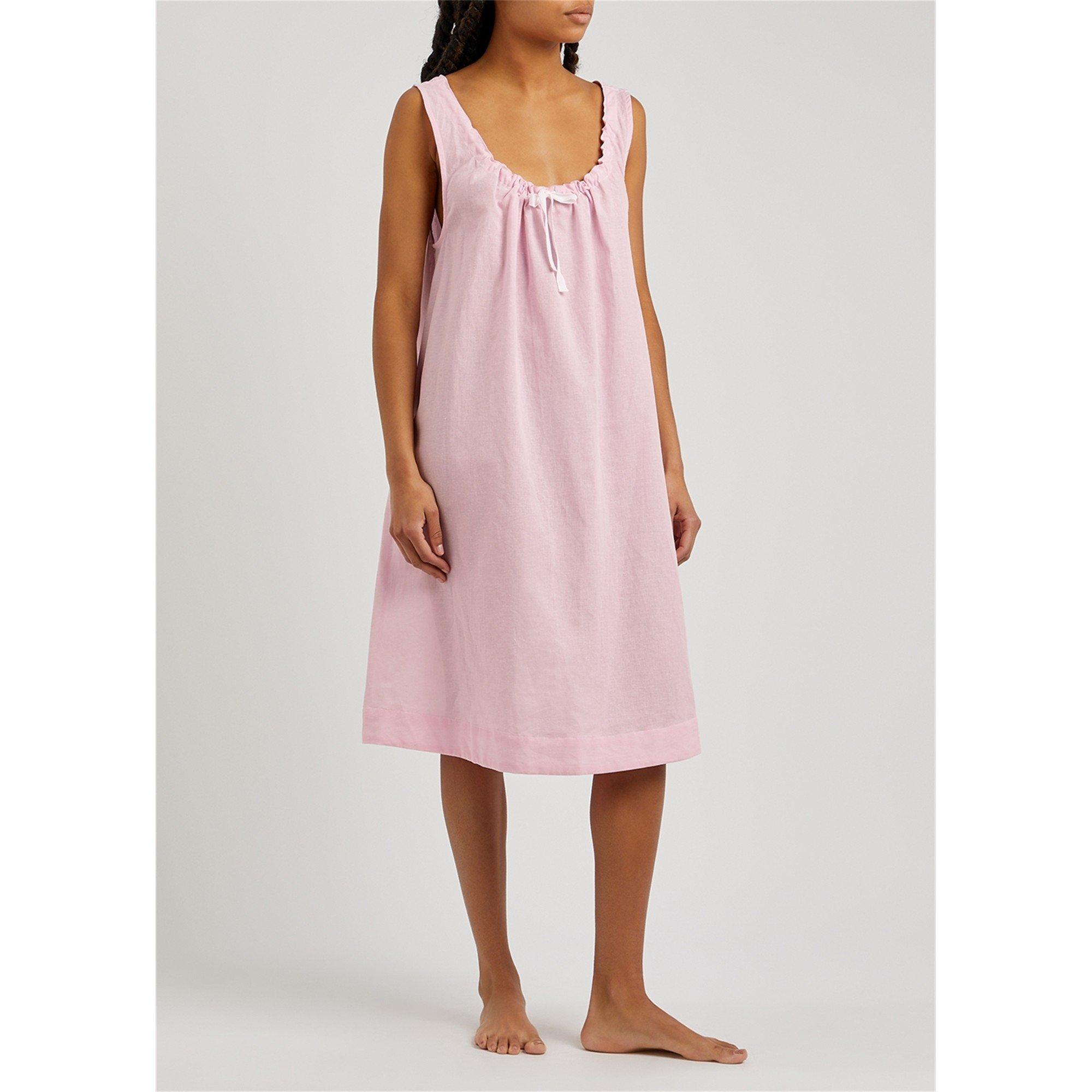 PINK - The Sleep Shirt - ND SLEEVELESS TIE NIGHTIE - 2