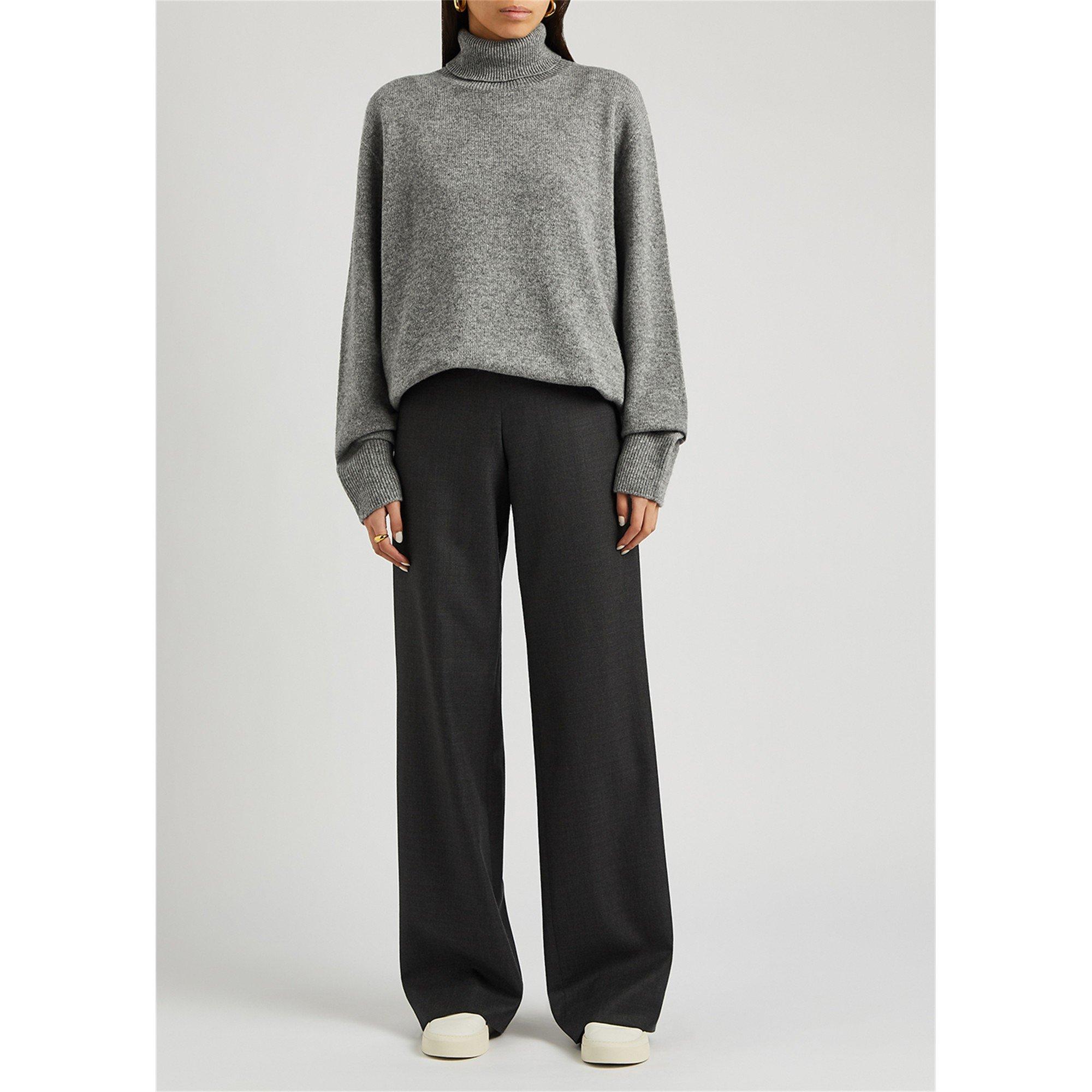 GREY - The Row - Women's Stepny Wool and Cashmere Turtle-Neck Jumper - 2