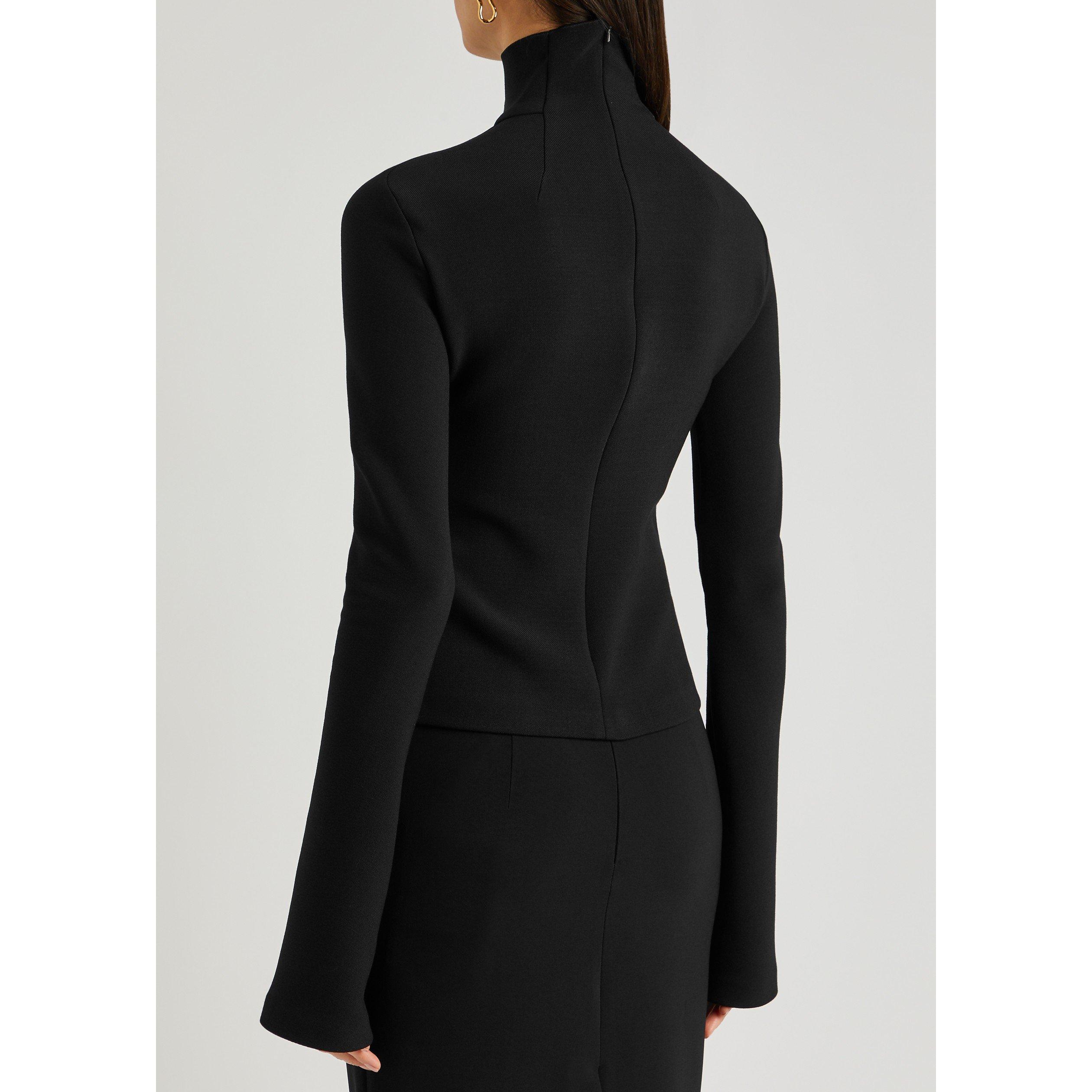 BLACK - Unknown - CUT OUT FLARED SLEEVE TOP - 3