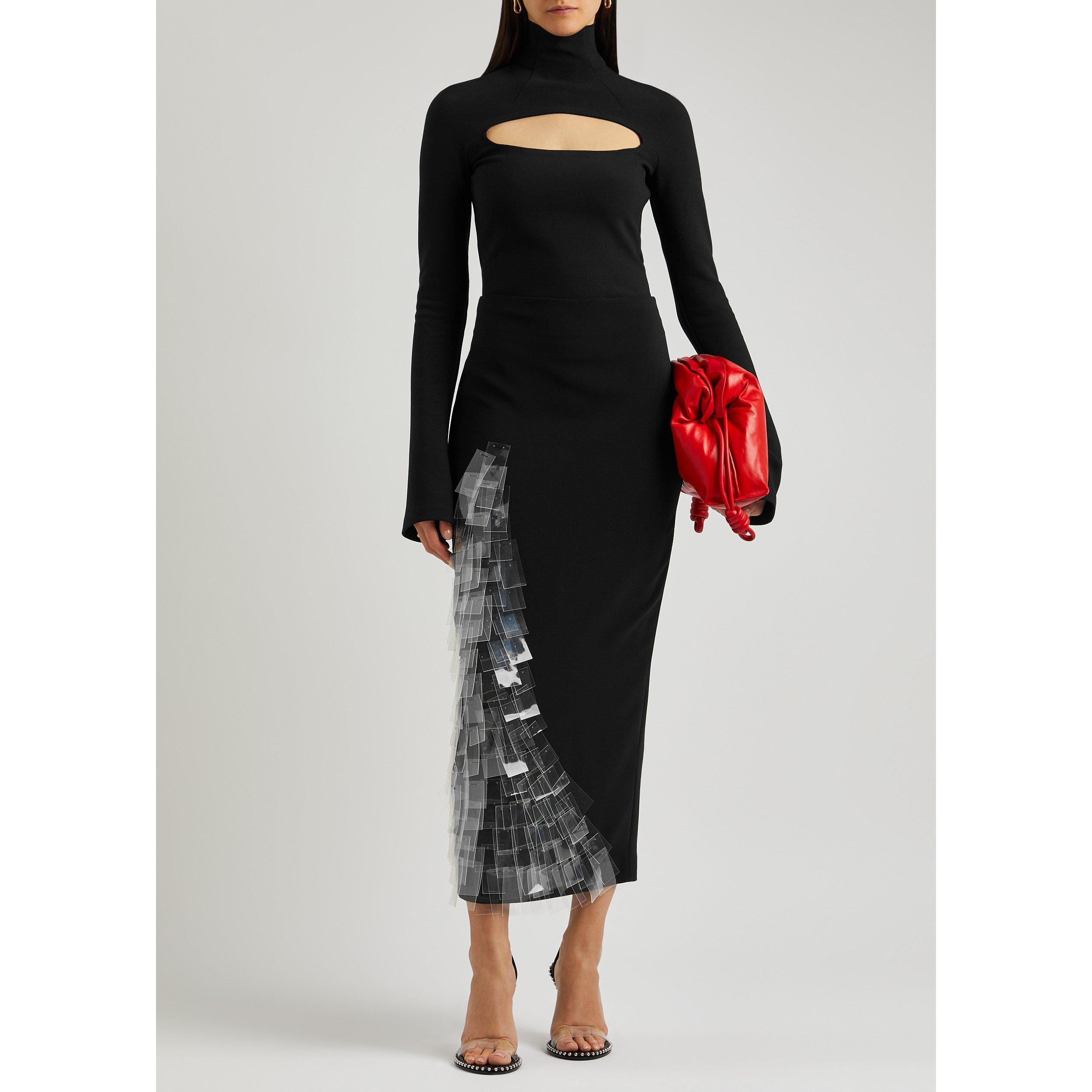 BLACK - Unknown - CUT OUT FLARED SLEEVE TOP - 5