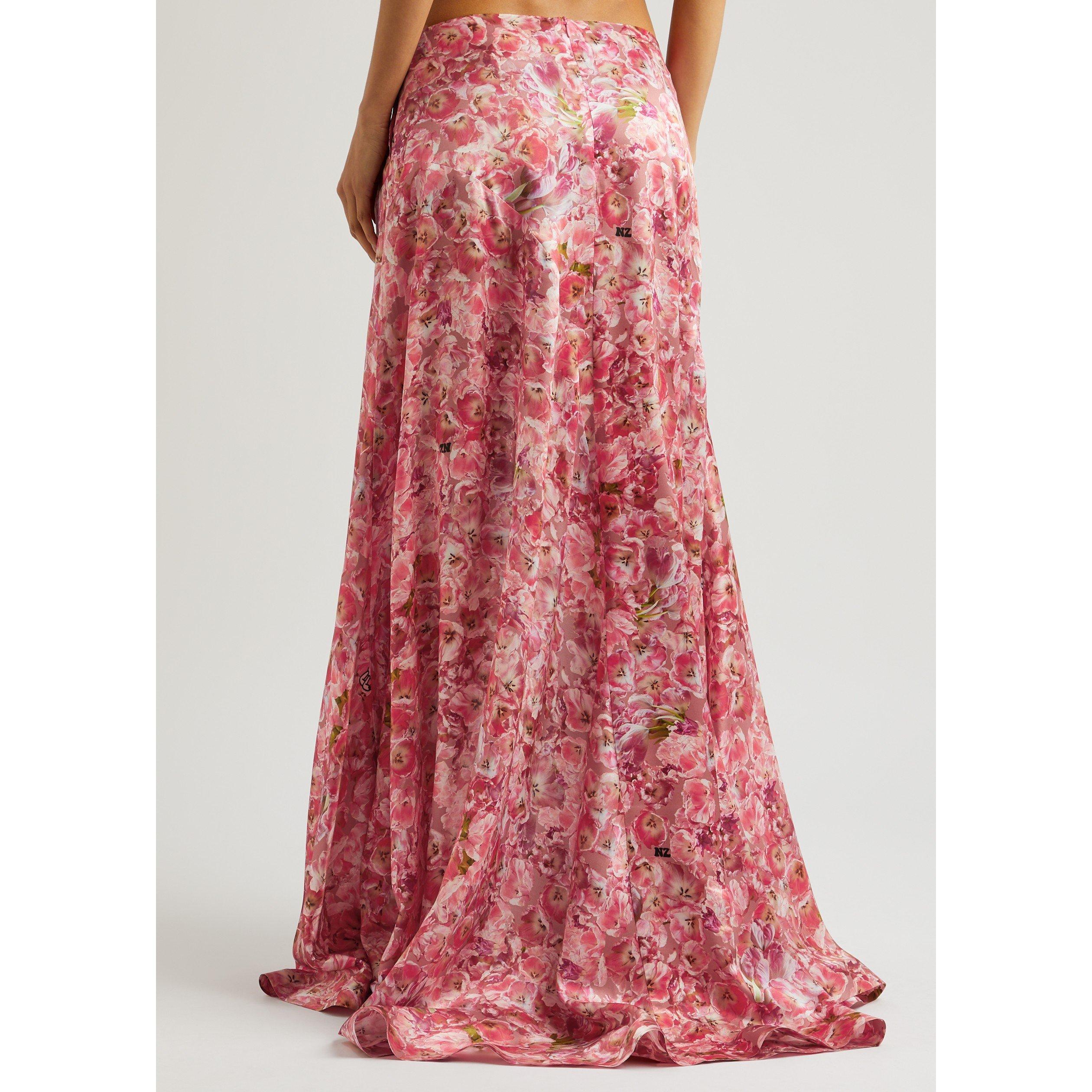 MULTICOLOURED - Natasha Zinko - LS TULIP PRINT MAXI SKIRT - 3