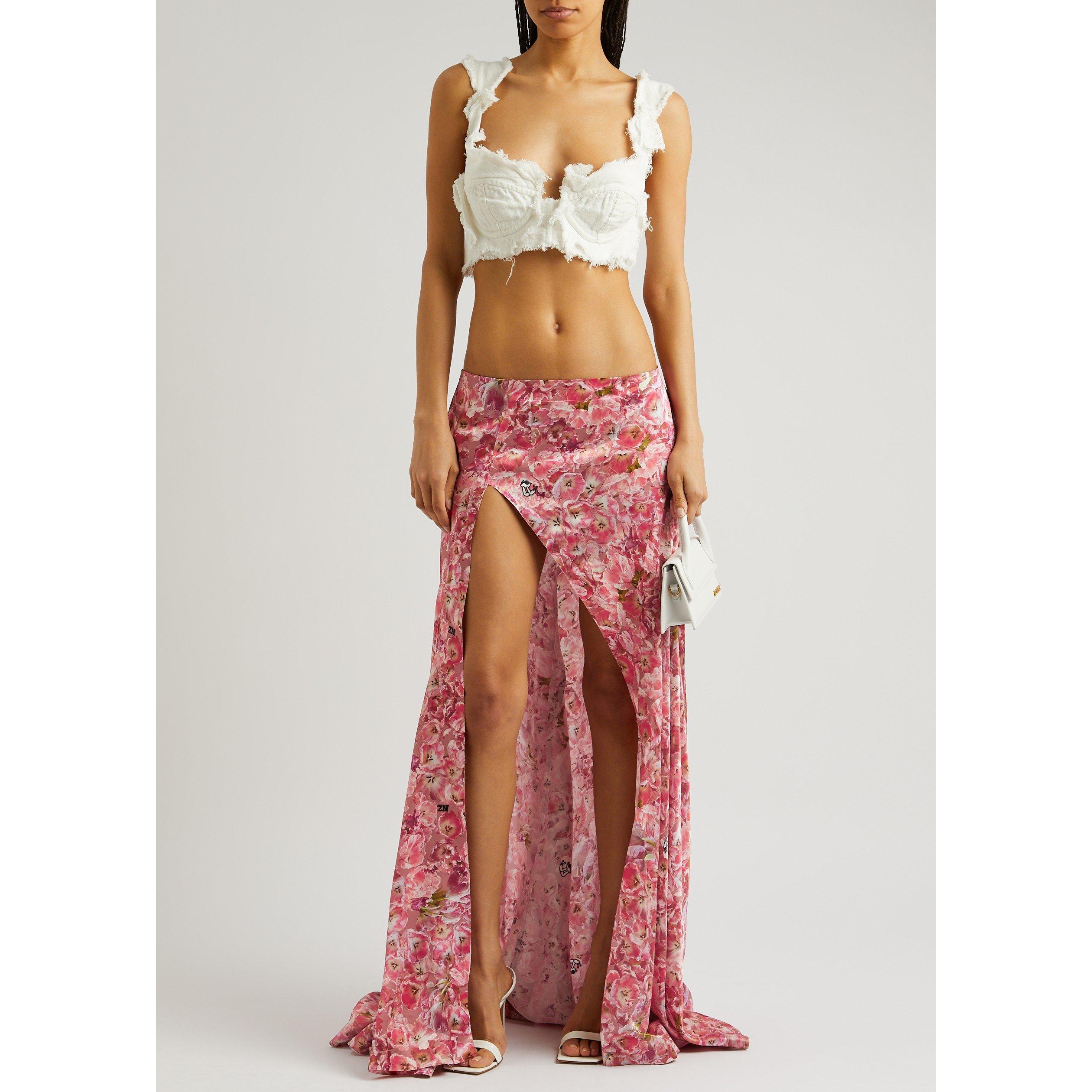 MULTICOLOURED - Natasha Zinko - LS TULIP PRINT MAXI SKIRT - 5