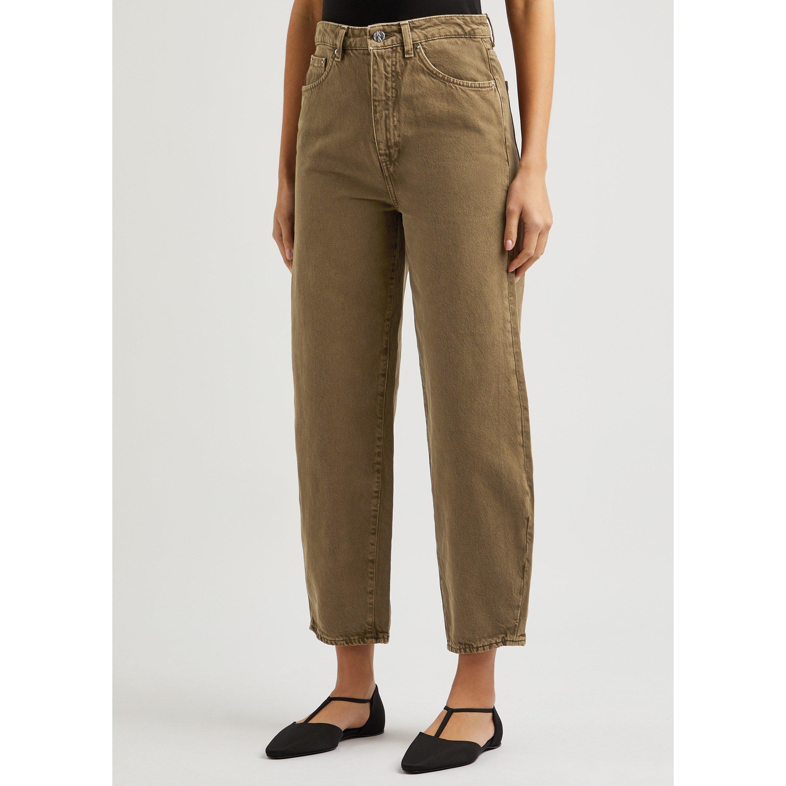 CHOCOLATE - Toteme - Barrel Leg Denim - 2