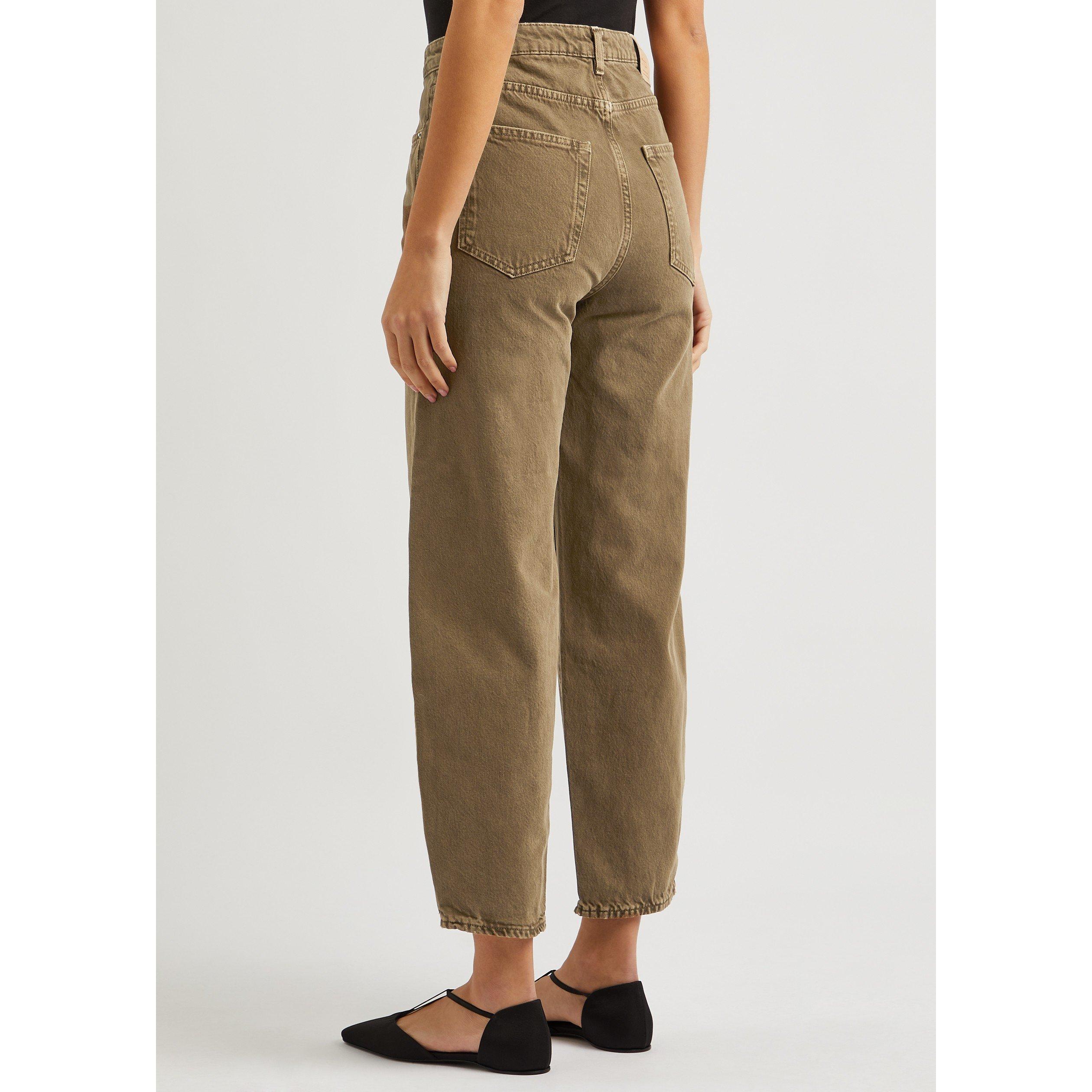CHOCOLATE - Toteme - Barrel Leg Denim - 3