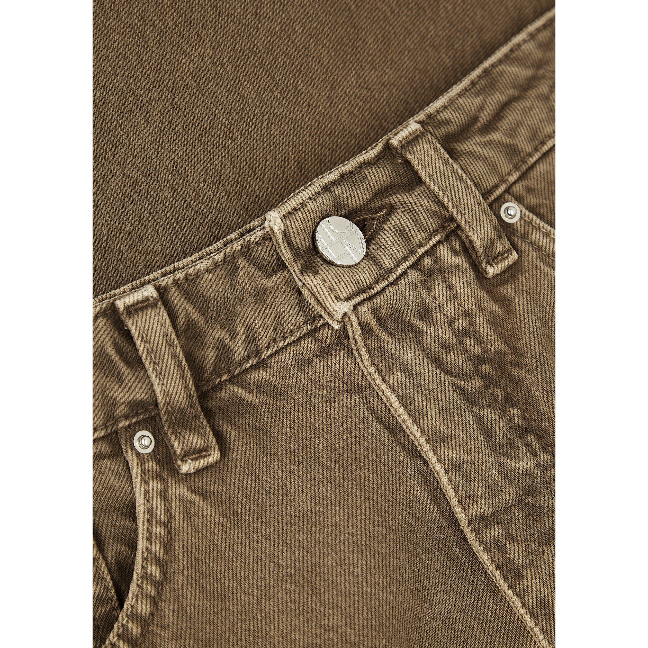 CHOCOLATE - Toteme - Barrel Leg Denim - 4