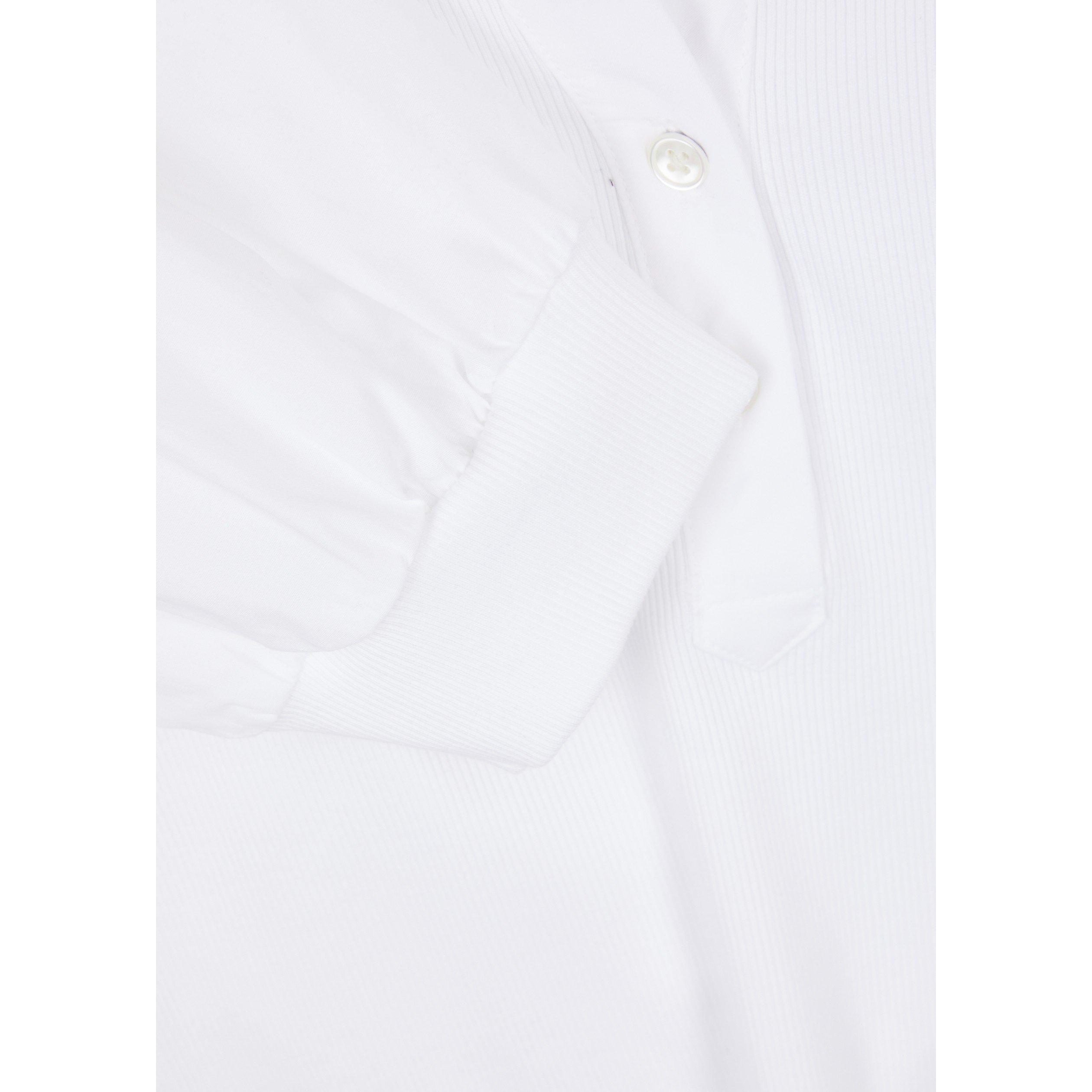 WHITE - Veronica Beard - Women's Coralee Cotton Slim-Fit Puff-Sleeve Top - 4