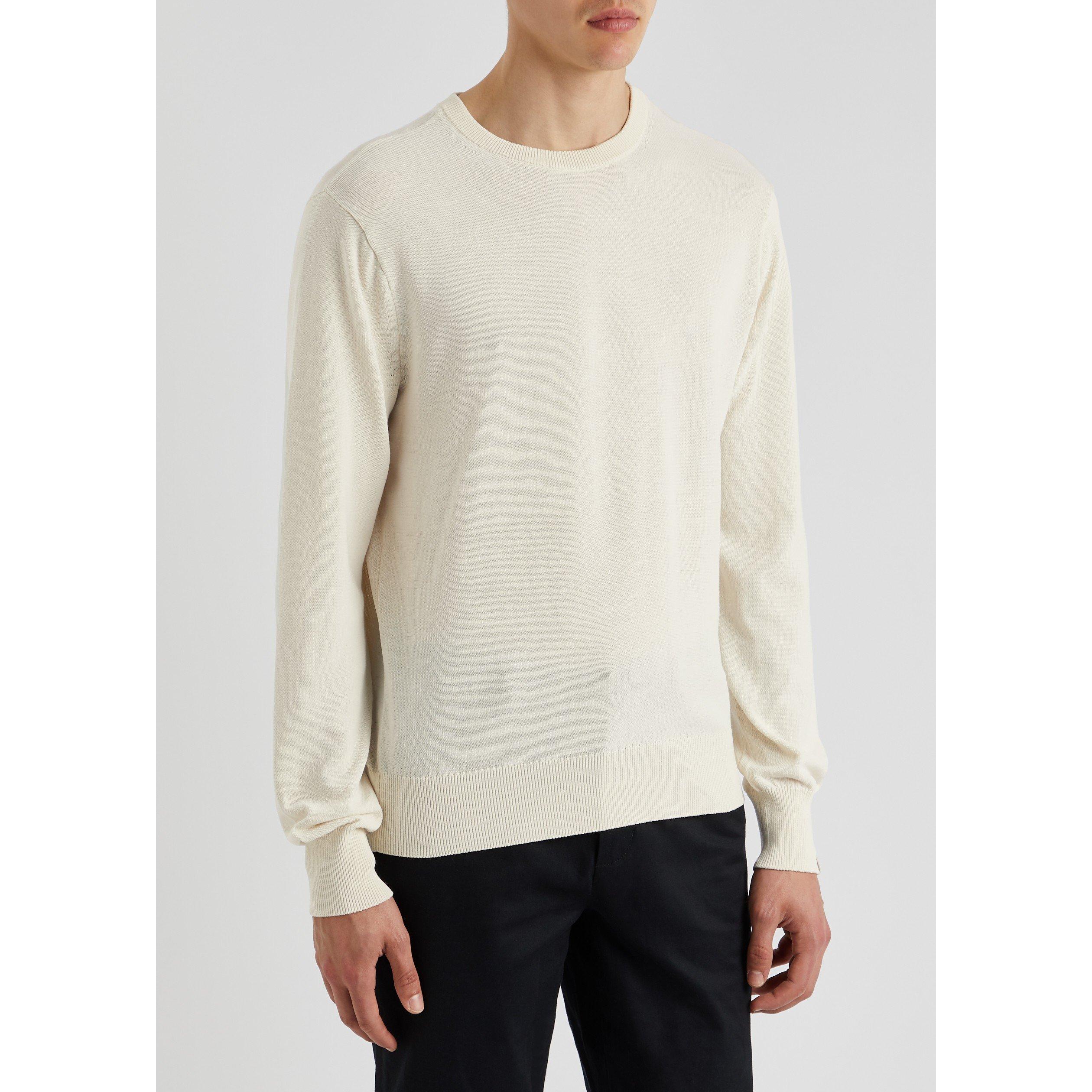 CREAM - Rag and Bone - Men's Cotton Relaxed-Fit Crew-Neck Jumper - 2