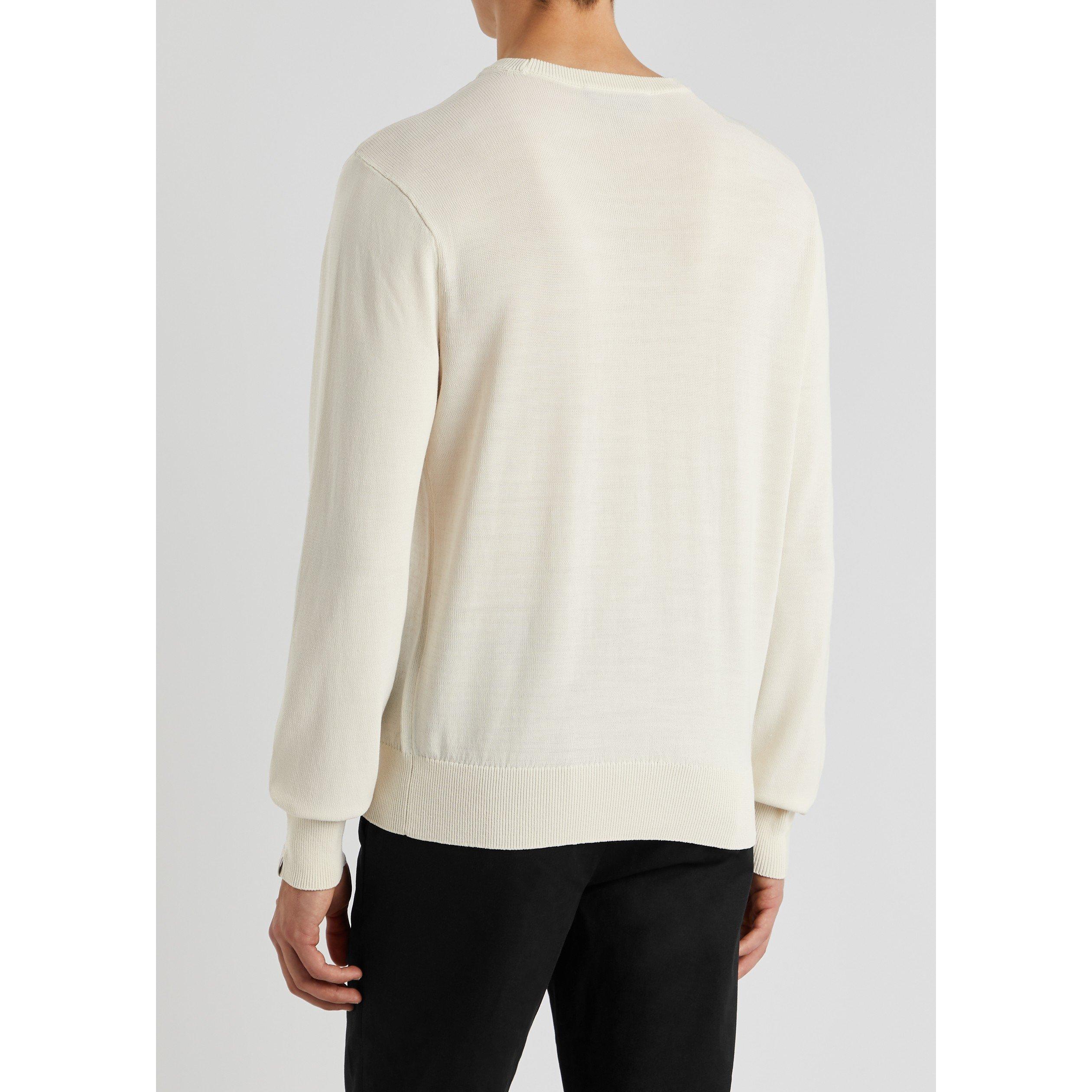 CREAM - Rag and Bone - Men's Cotton Relaxed-Fit Crew-Neck Jumper - 3