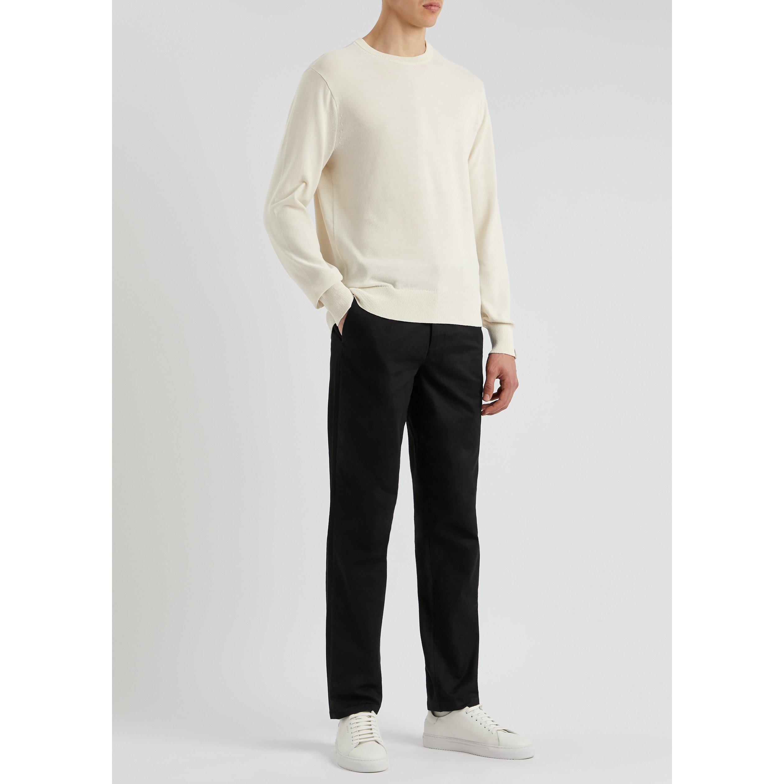 CREAM - Rag and Bone - Men's Cotton Relaxed-Fit Crew-Neck Jumper - 5