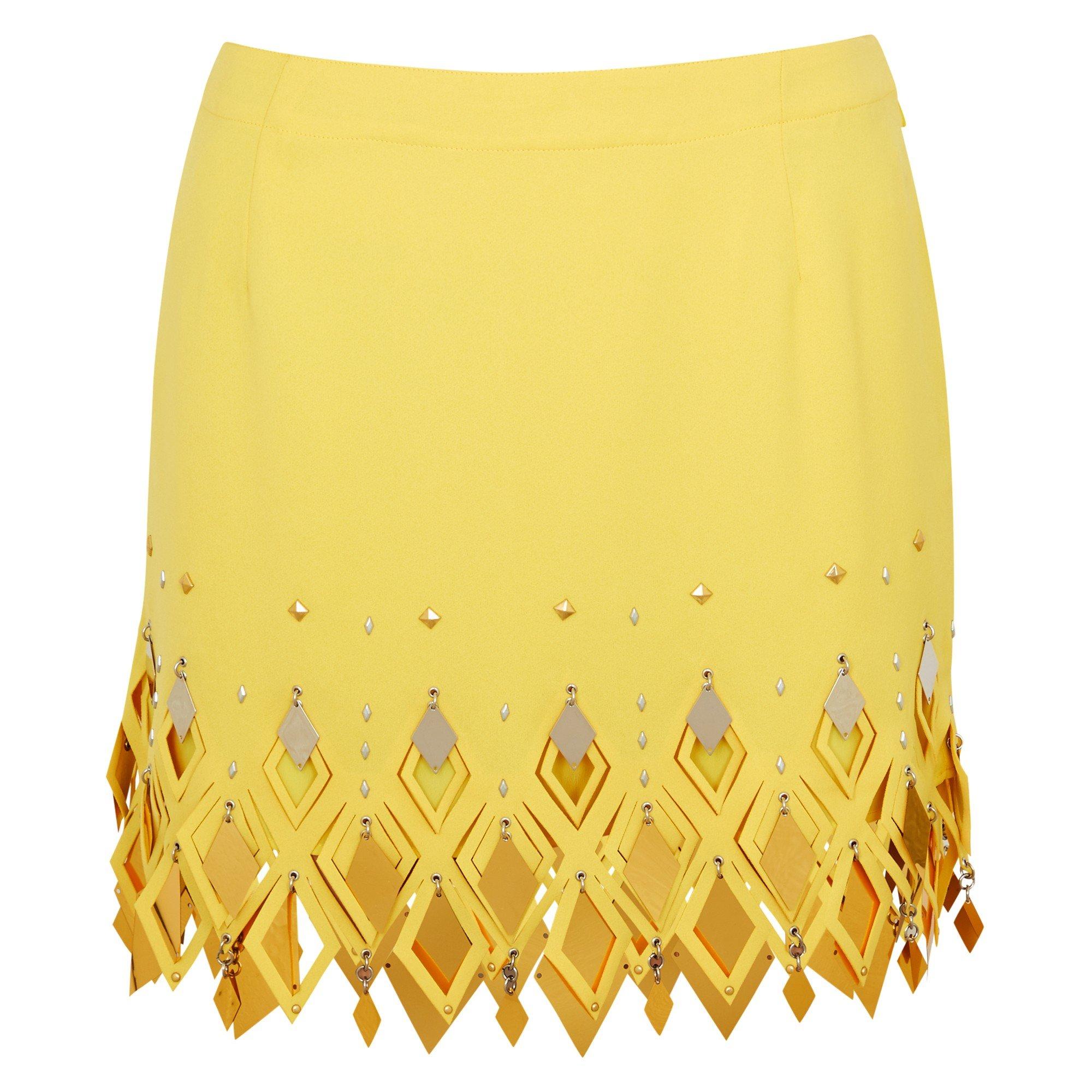 YELLOW - Rabanne - DETAILED MINI SKIRT - 1
