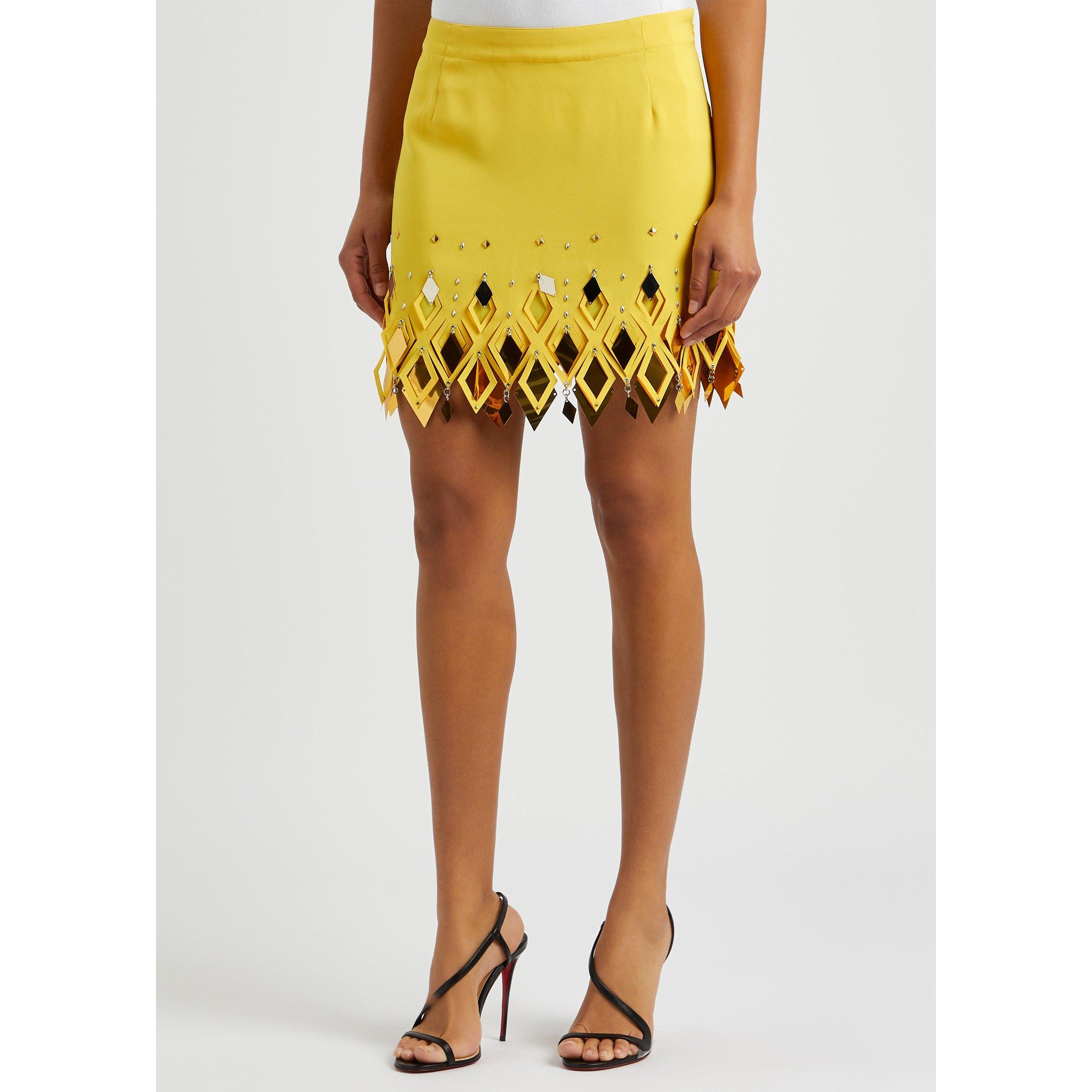 YELLOW - Rabanne - DETAILED MINI SKIRT - 2