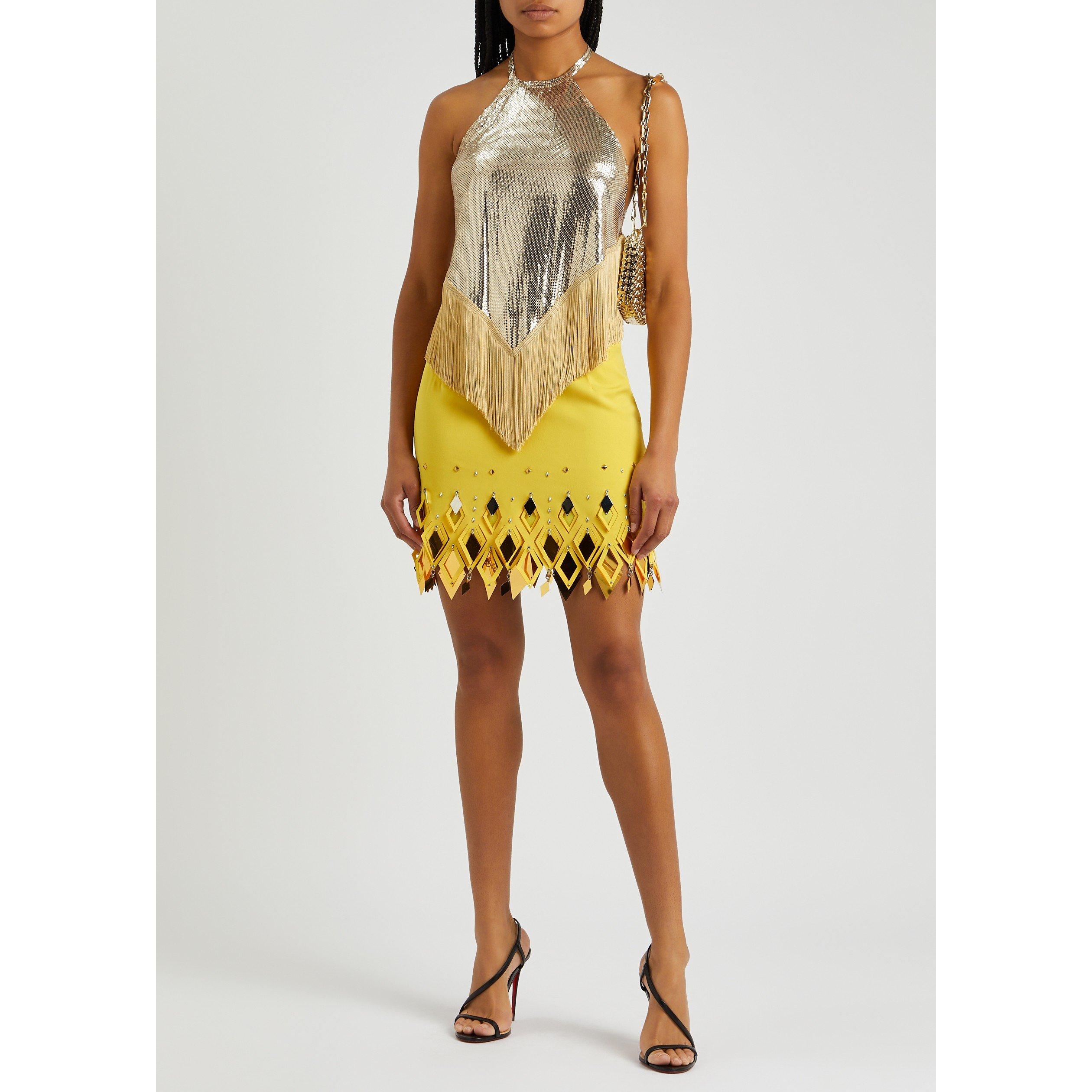 YELLOW - Rabanne - DETAILED MINI SKIRT - 5