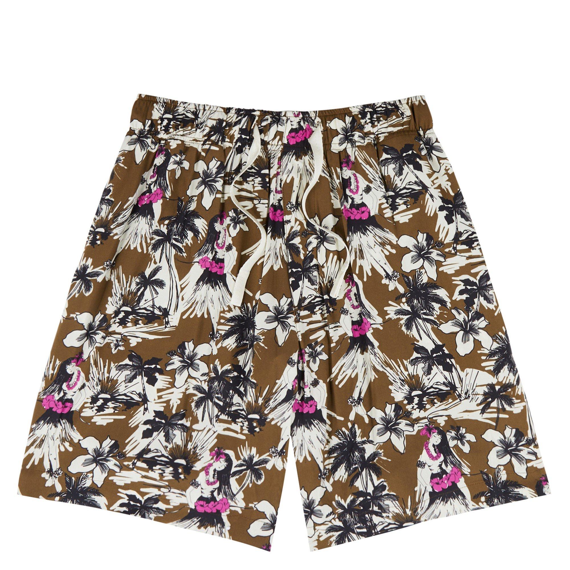 BEIGE AND OTHER - Palm Angels - PA HULA CARGO LOOSE SHORTS - 1
