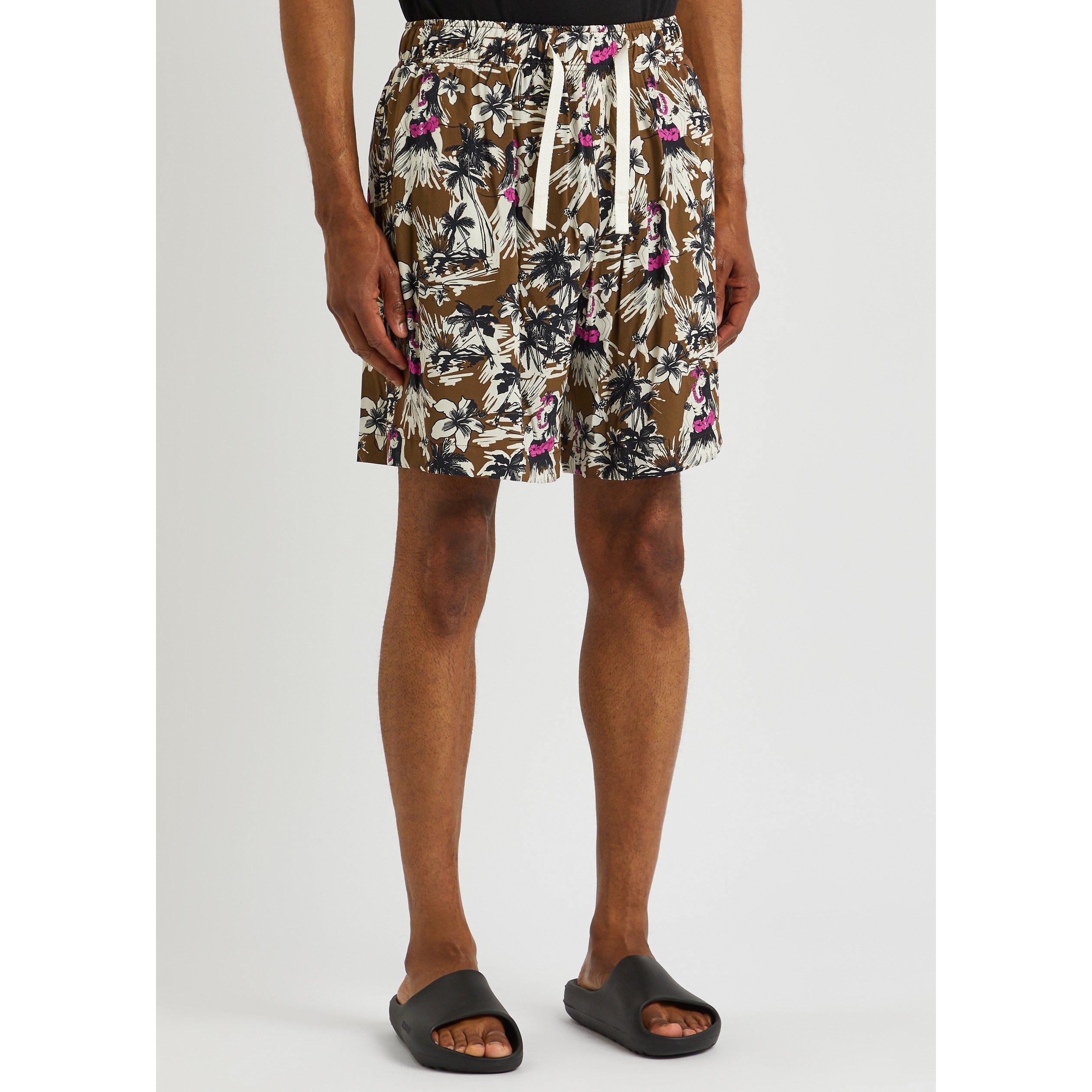 BEIGE AND OTHER - Palm Angels - PA HULA CARGO LOOSE SHORTS - 2