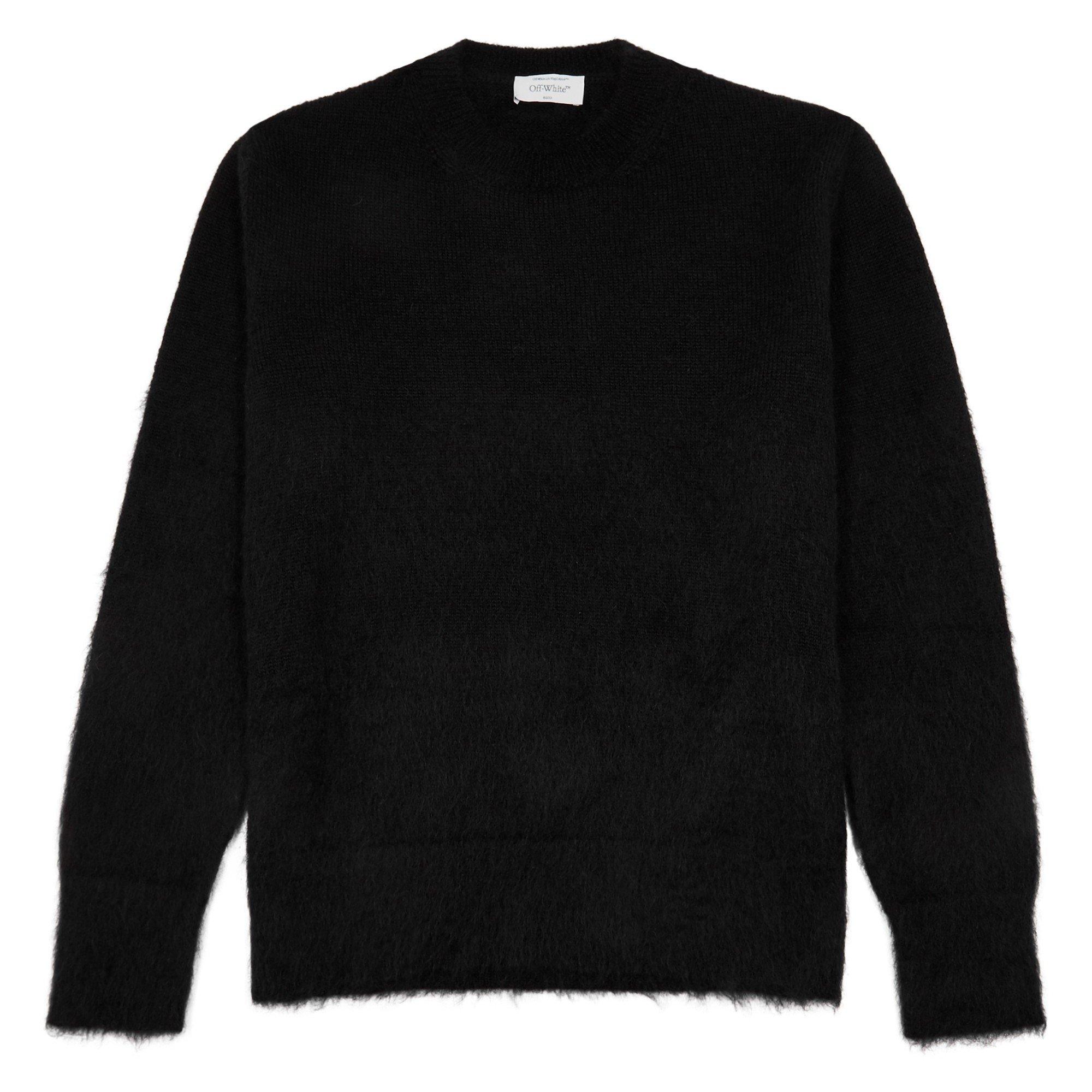 BLACK AND OTHER - Off White - OW MOHAIR ARROW KNIT CREWNECK - 1