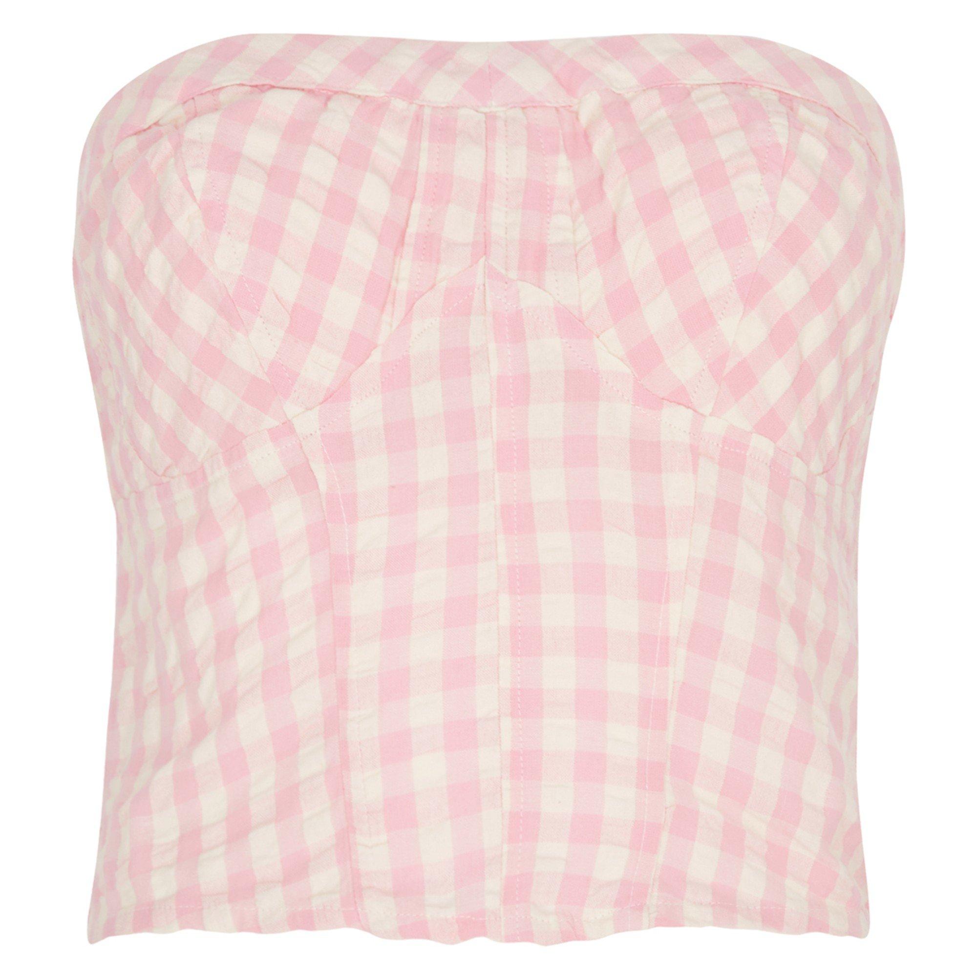 Free People T LEILANI GINGHAM TUBE