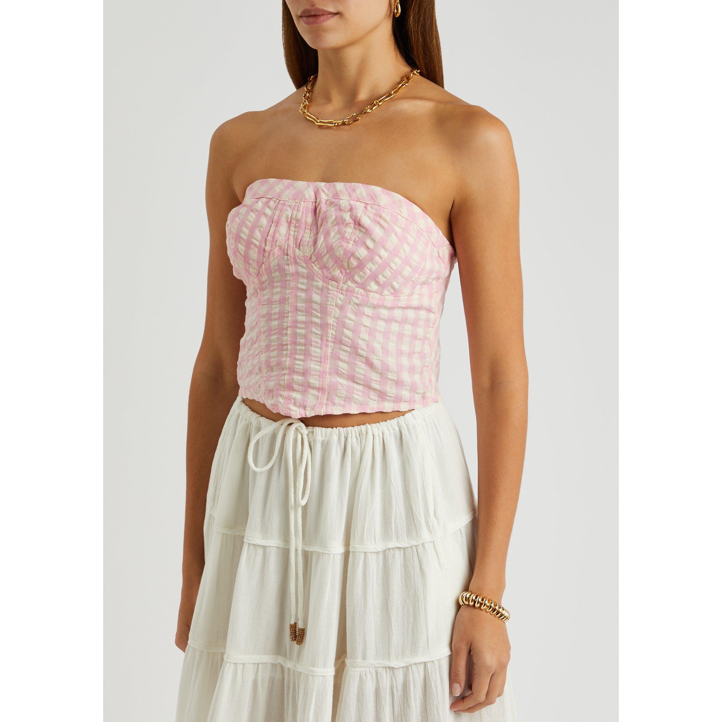 PINK - Free People - T LEILANI GINGHAM TUBE - 2
