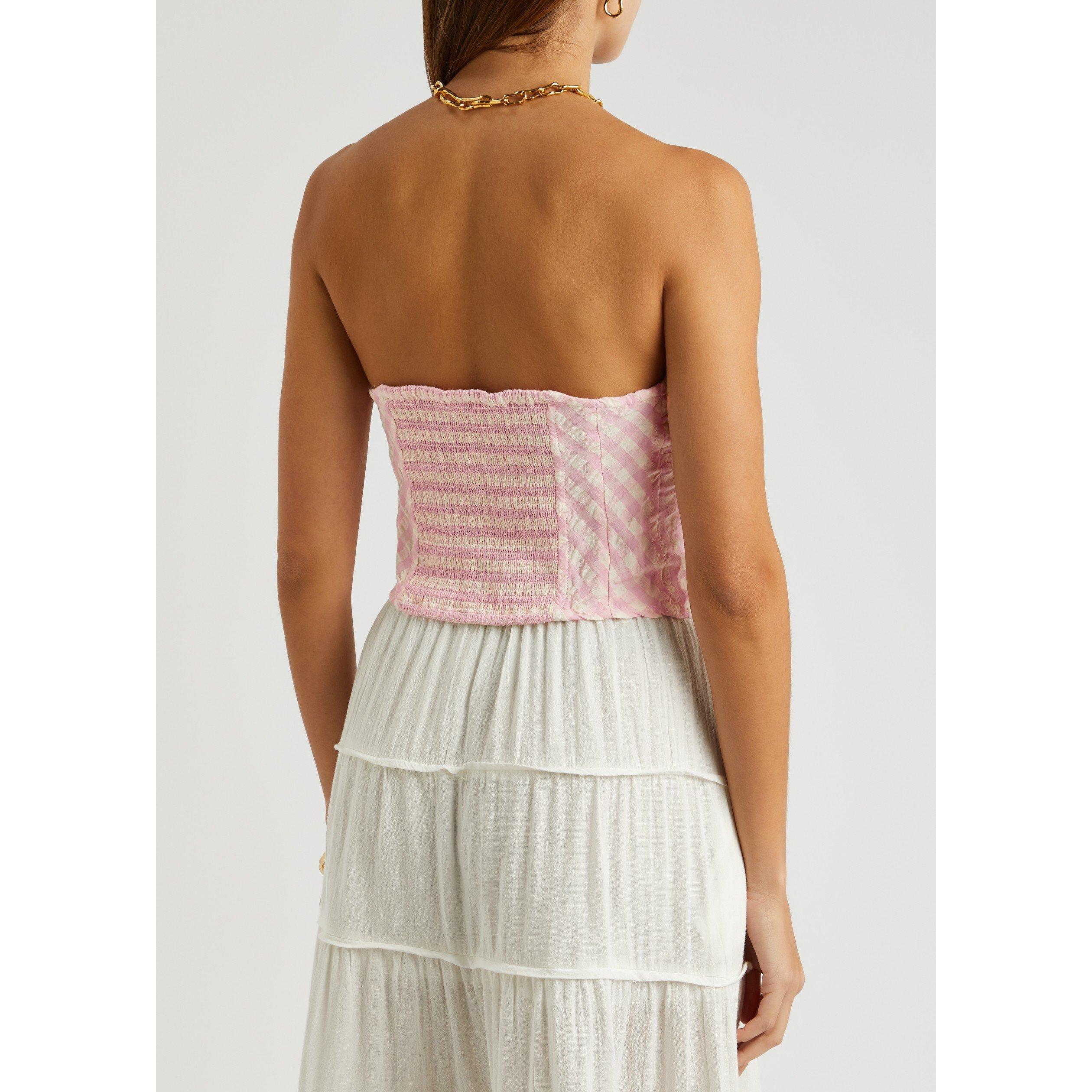 PINK - Free People - T LEILANI GINGHAM TUBE - 3