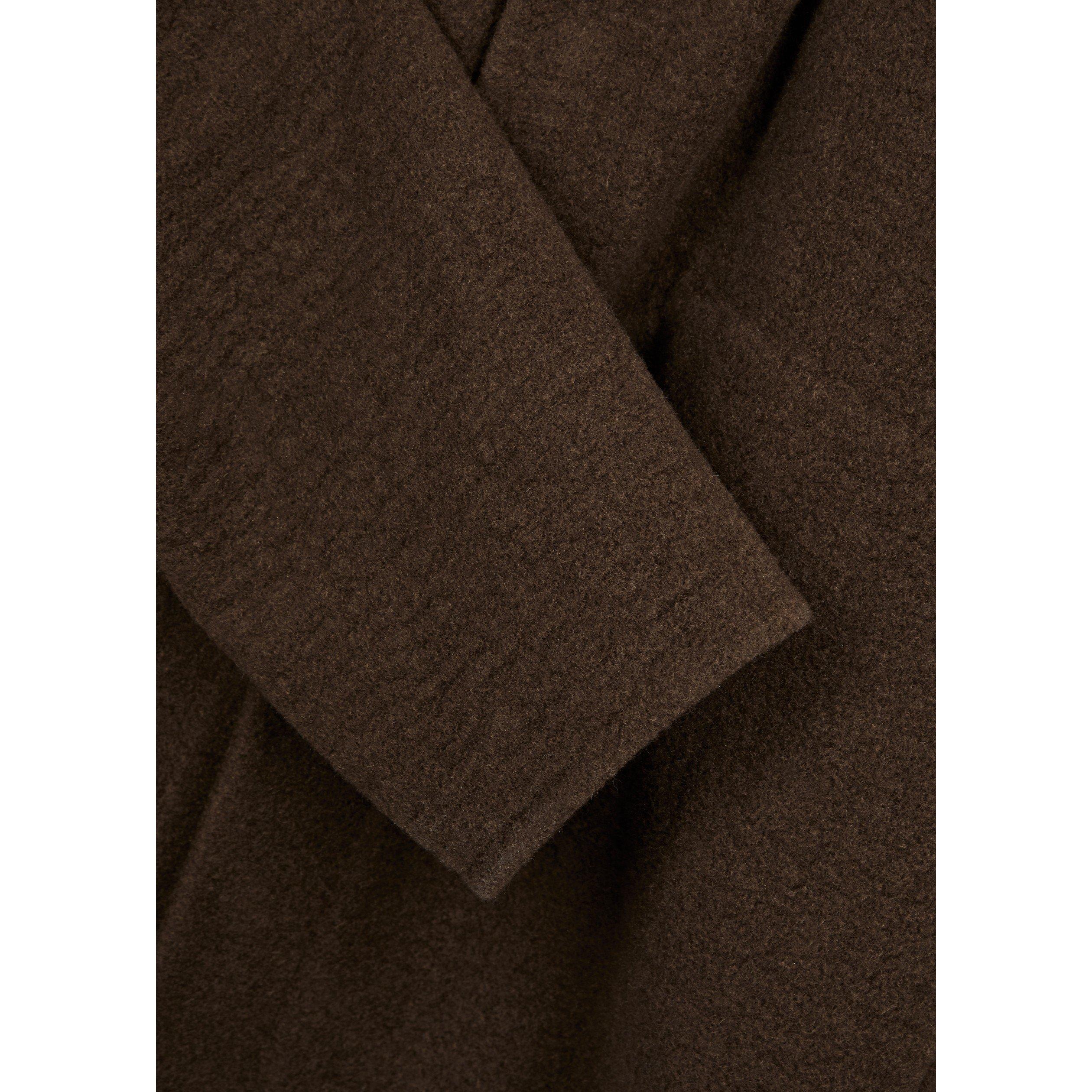 BROWN - Rick Owens - RO GIACCA PETER HOOD CASHMERE - 4