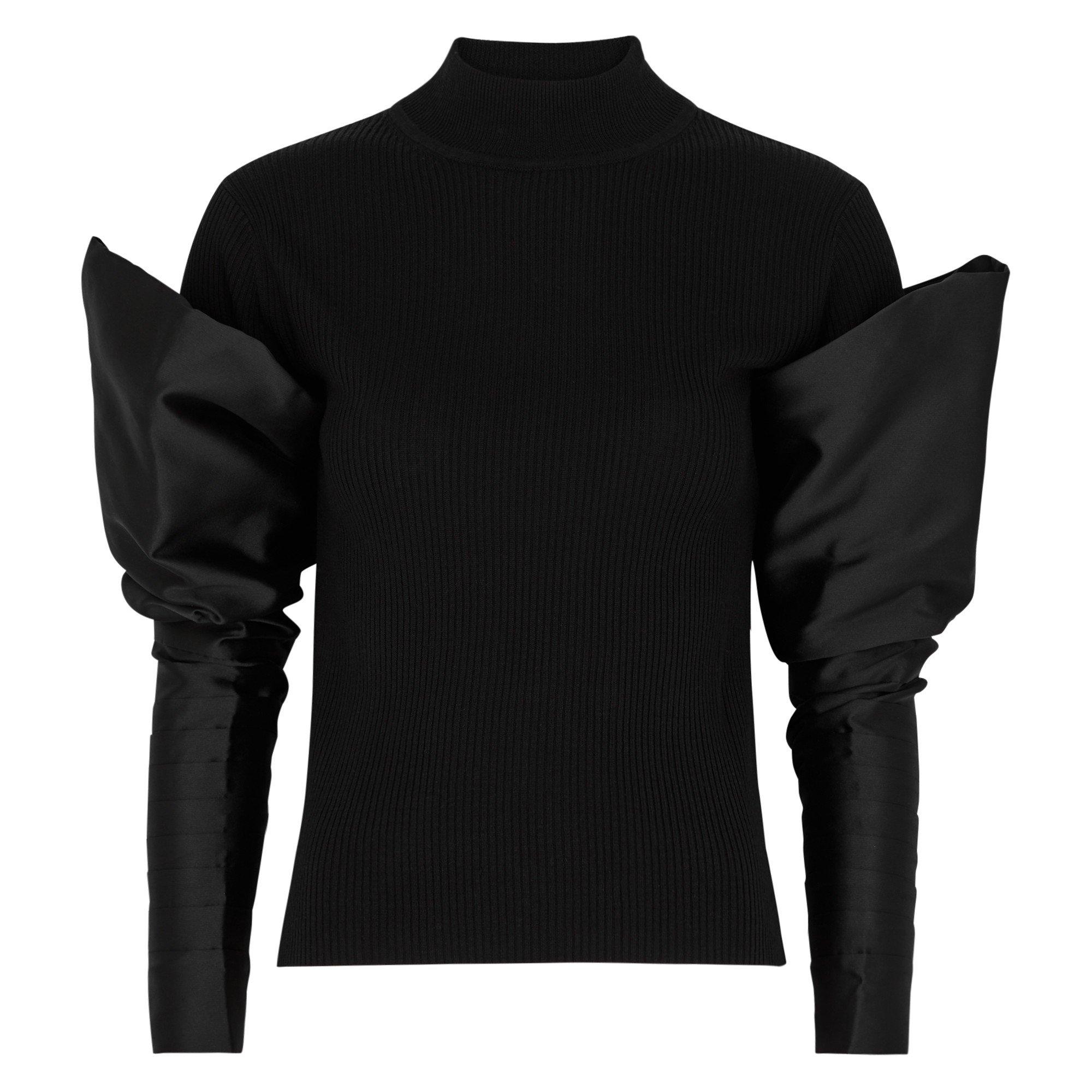 BLACK - Nafsika Skourti - TO TURTLENECK W/ SLEEVES - 1