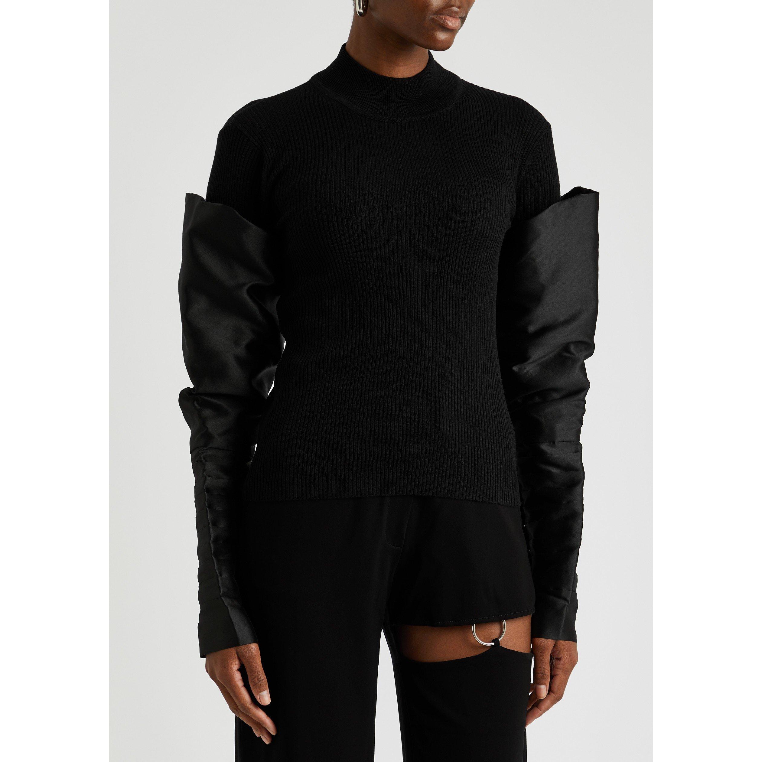 BLACK - Nafsika Skourti - TO TURTLENECK W/ SLEEVES - 3