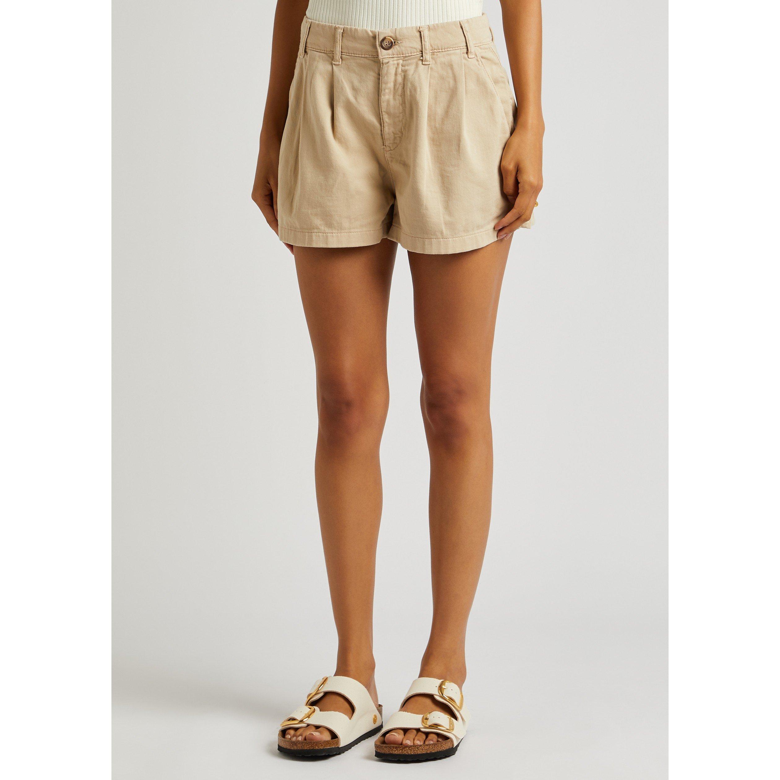 BEIGE - Free People - Women's Billie Cotton Relaxed-Fit Chino Shorts - 2