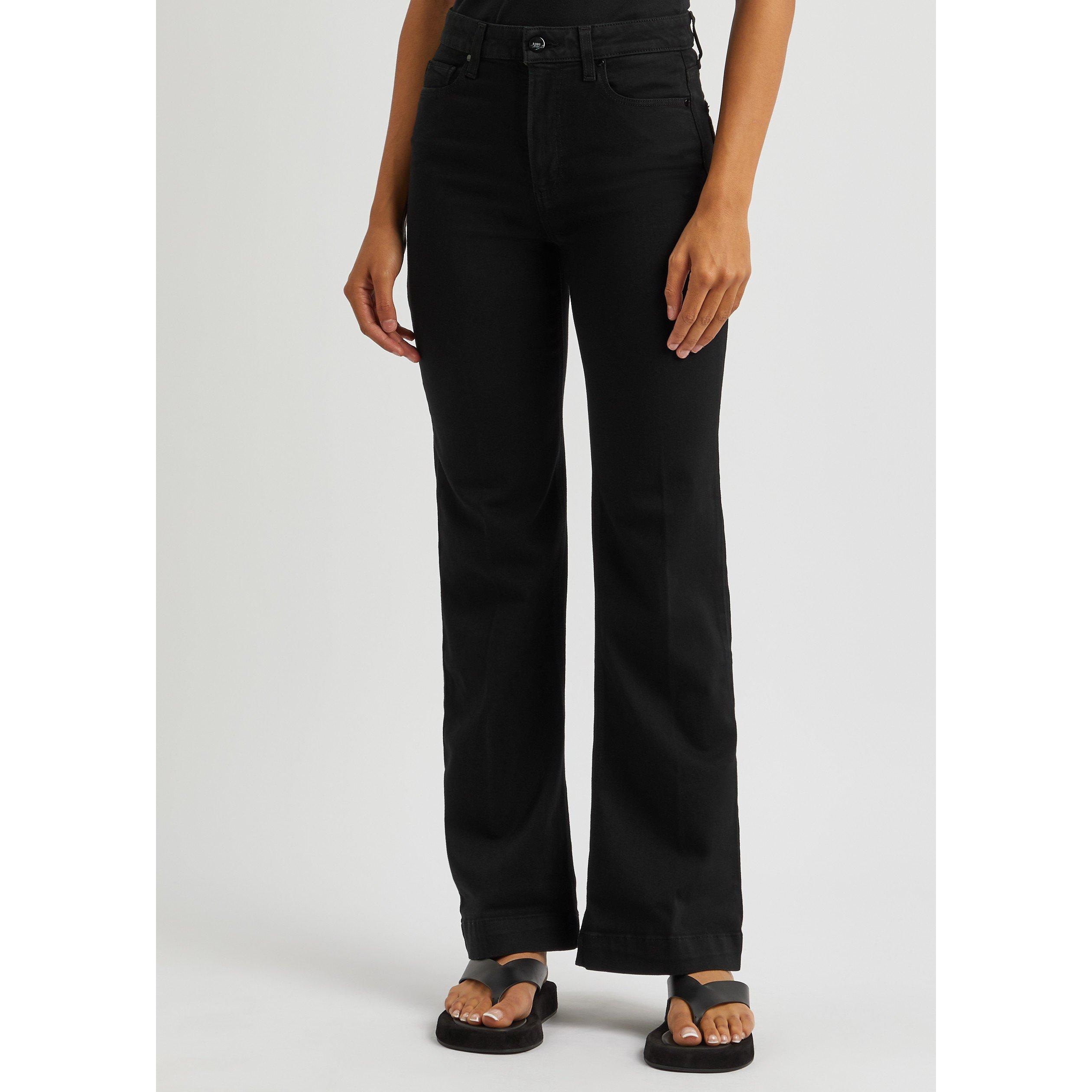 BLACK - Paige - Women's Leenah High-Rise Wide-Leg Jeans - 2