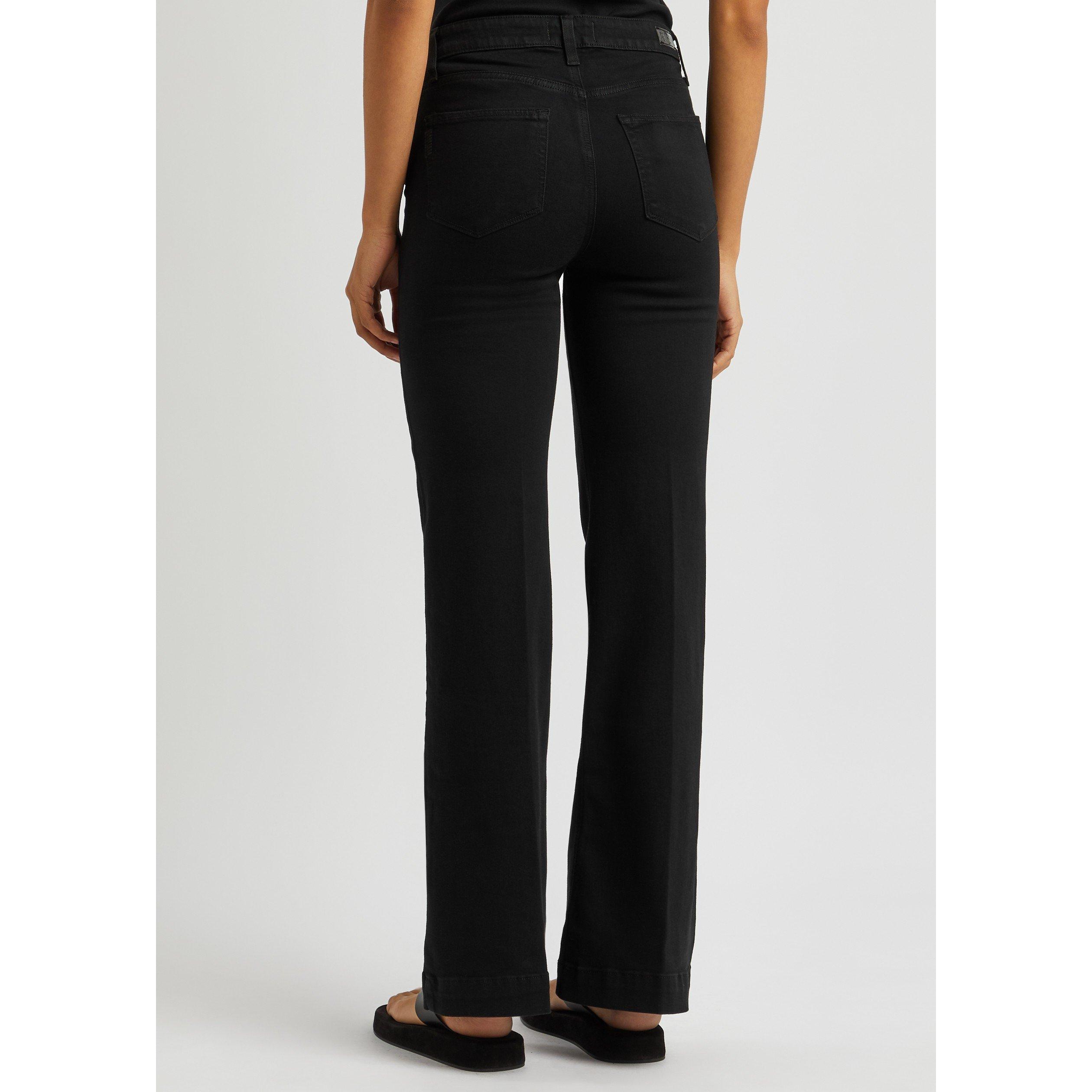 BLACK - Paige - Women's Leenah High-Rise Wide-Leg Jeans - 3