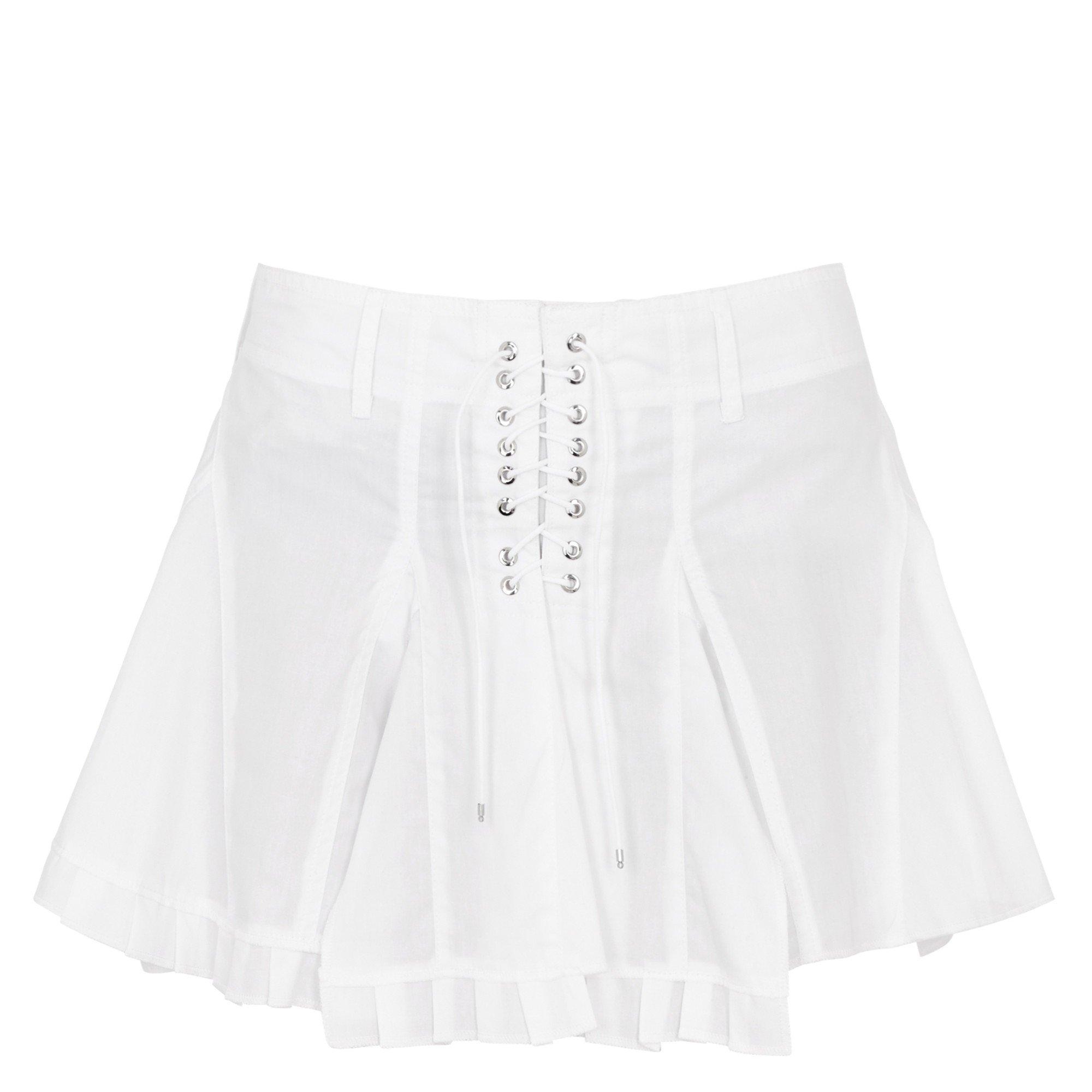 WHITE - Ludovic de Saint Sernin - RUFFLE MINI SKIRT - 1