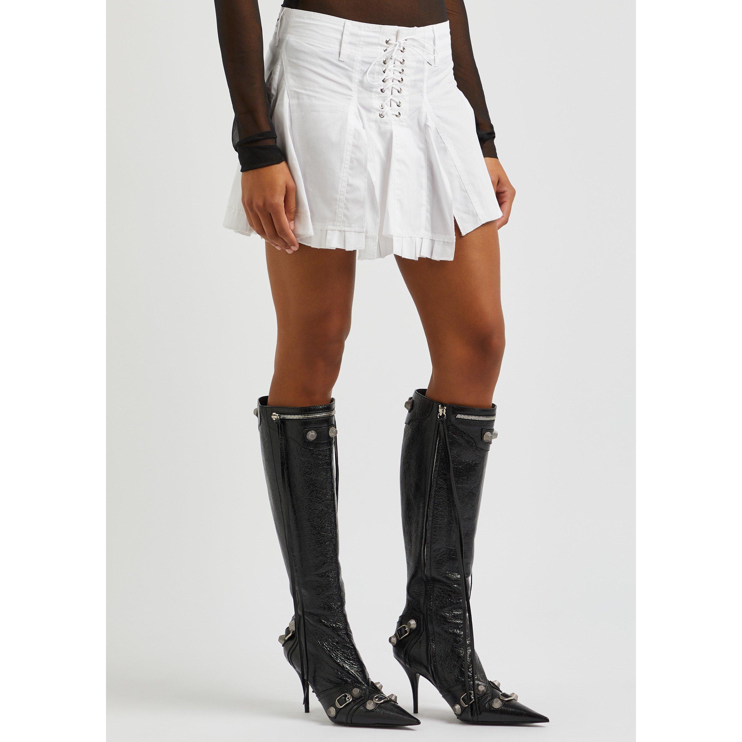 WHITE - Ludovic de Saint Sernin - RUFFLE MINI SKIRT - 2