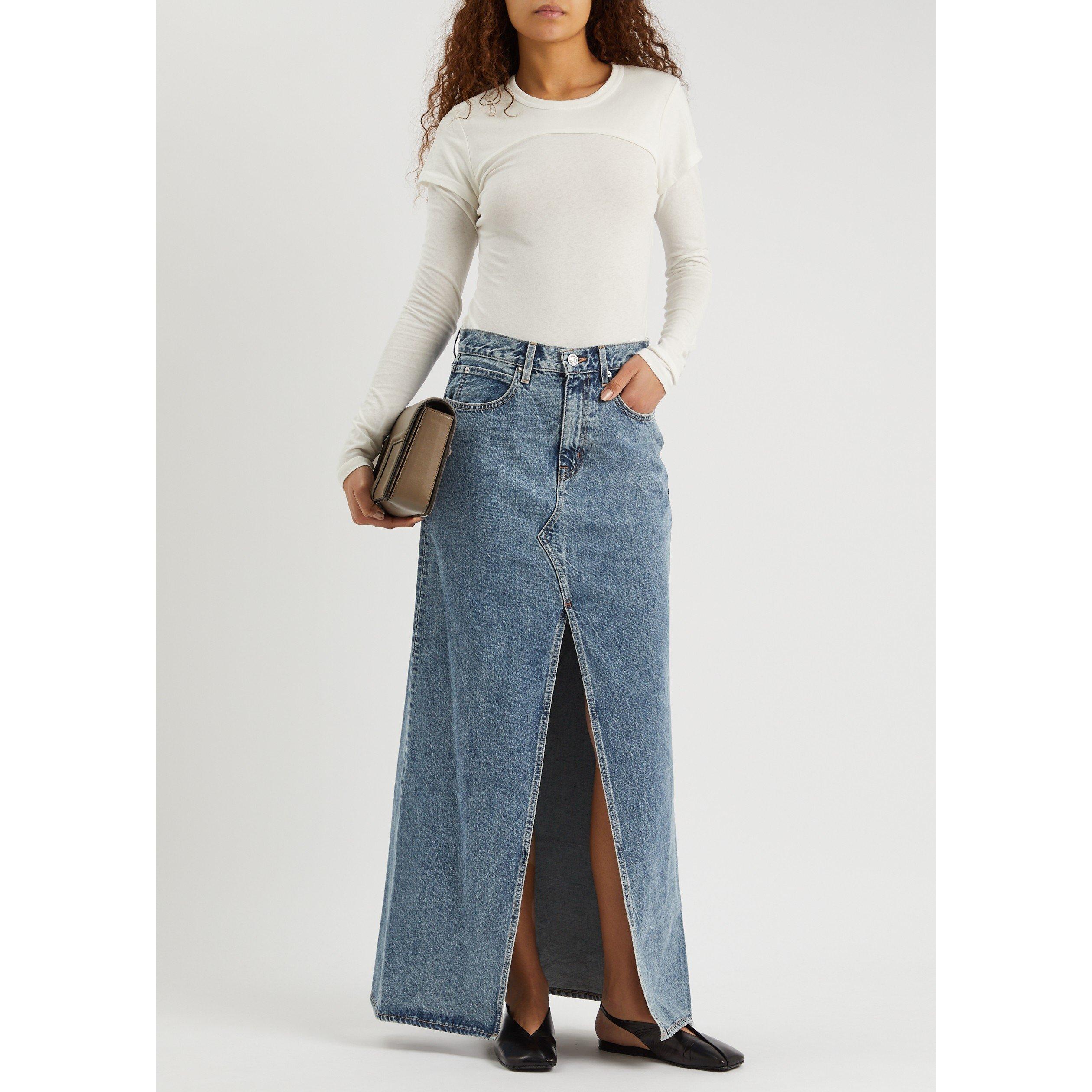 BLUE - SLVRLAKE - LS DALLAS MAXI SKIRT - 5
