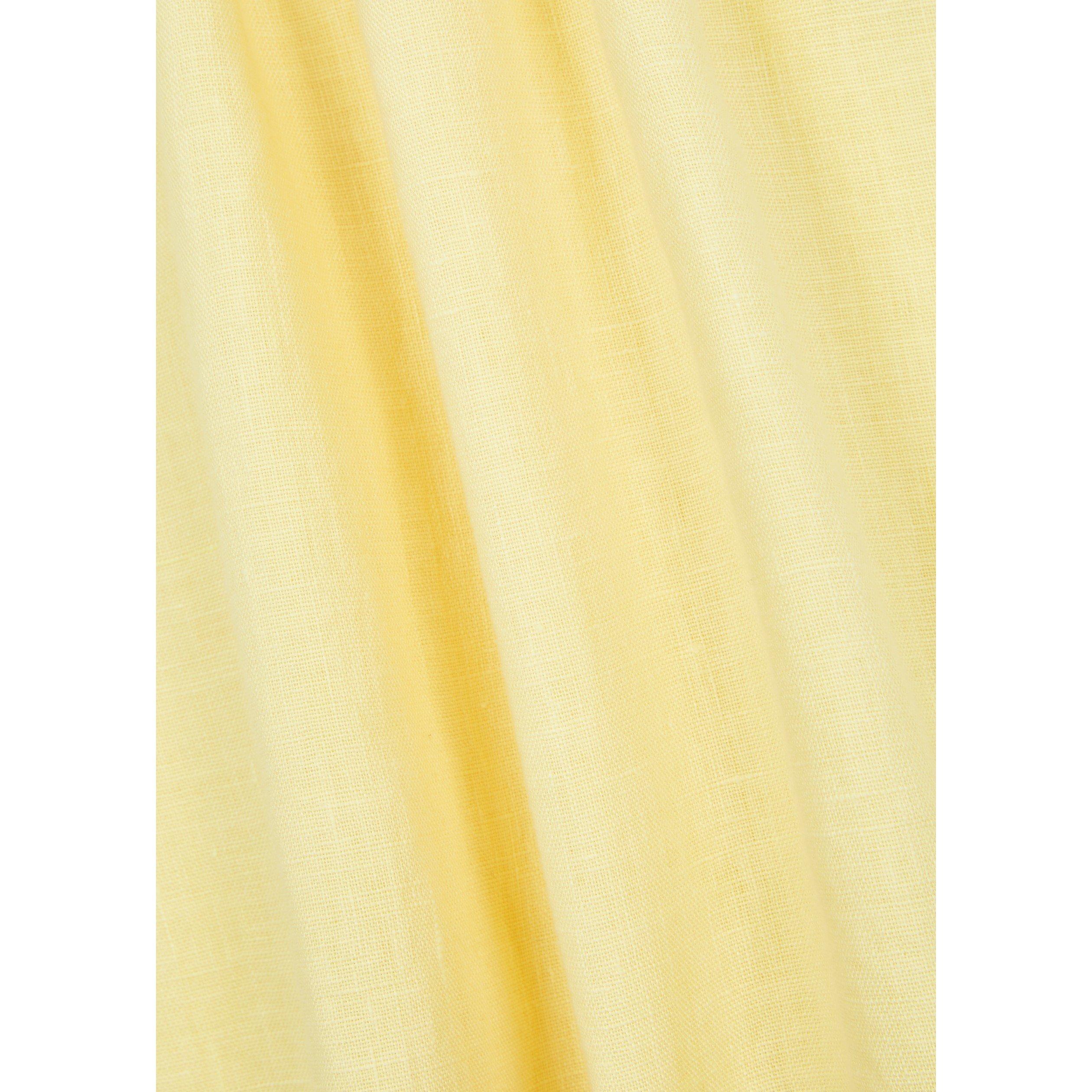 YELLOW - Desmond and Dempsey - ND PLAIN LINEN SHRTSLP NIGHTIE - 4